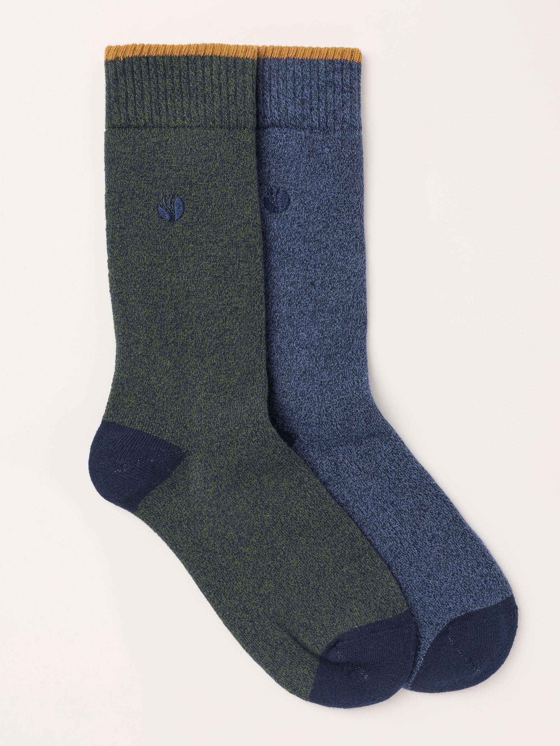 Green 2 Pairs of Thermal Socks - Image 1 of 2