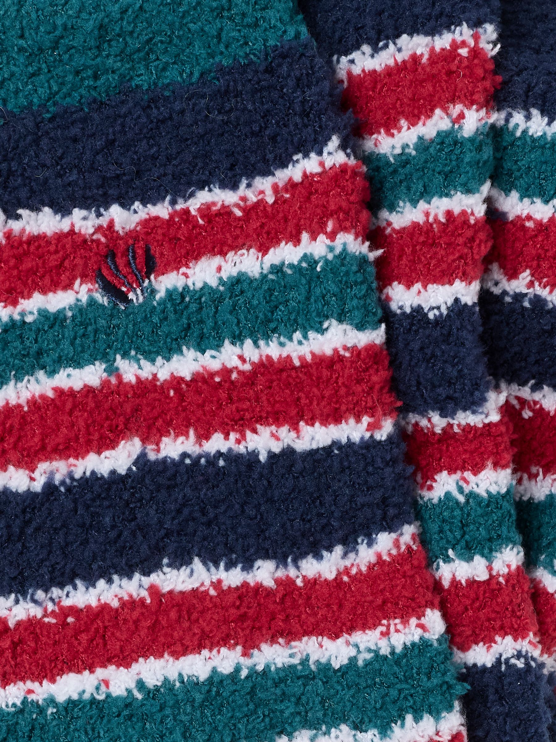 Navy Fluffy Striped Socks - Image 2 of 2