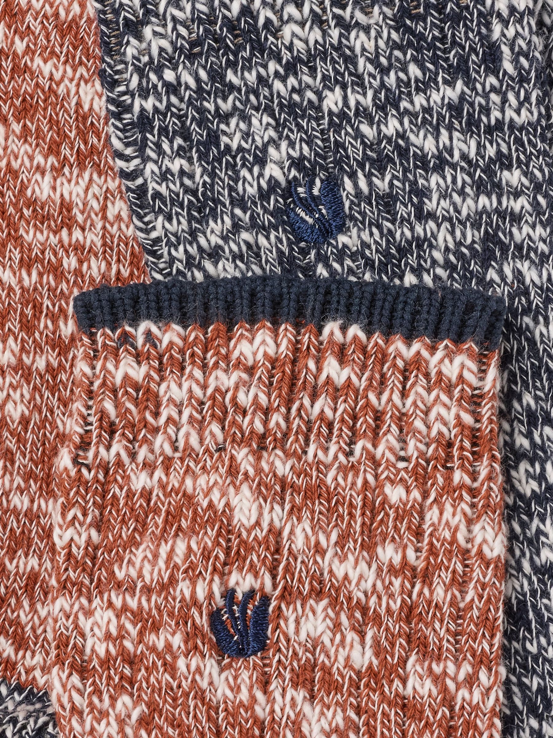 2 Pack Orange/Grey Boot Socks - Image 3 of 3