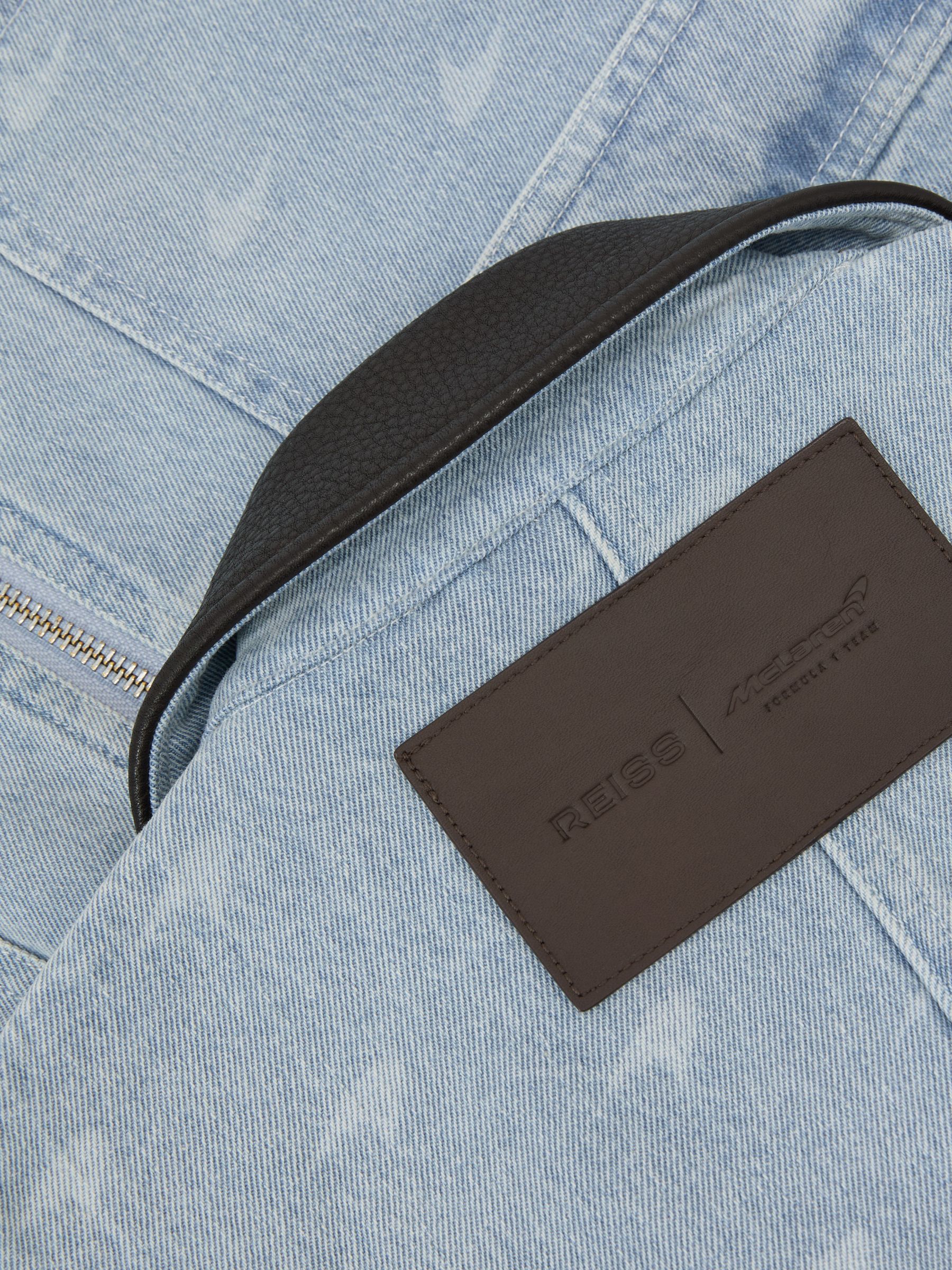 McLaren Soft Blue Racing Speedmark Denim Jacket in Soft Blue - Image 6 of 7