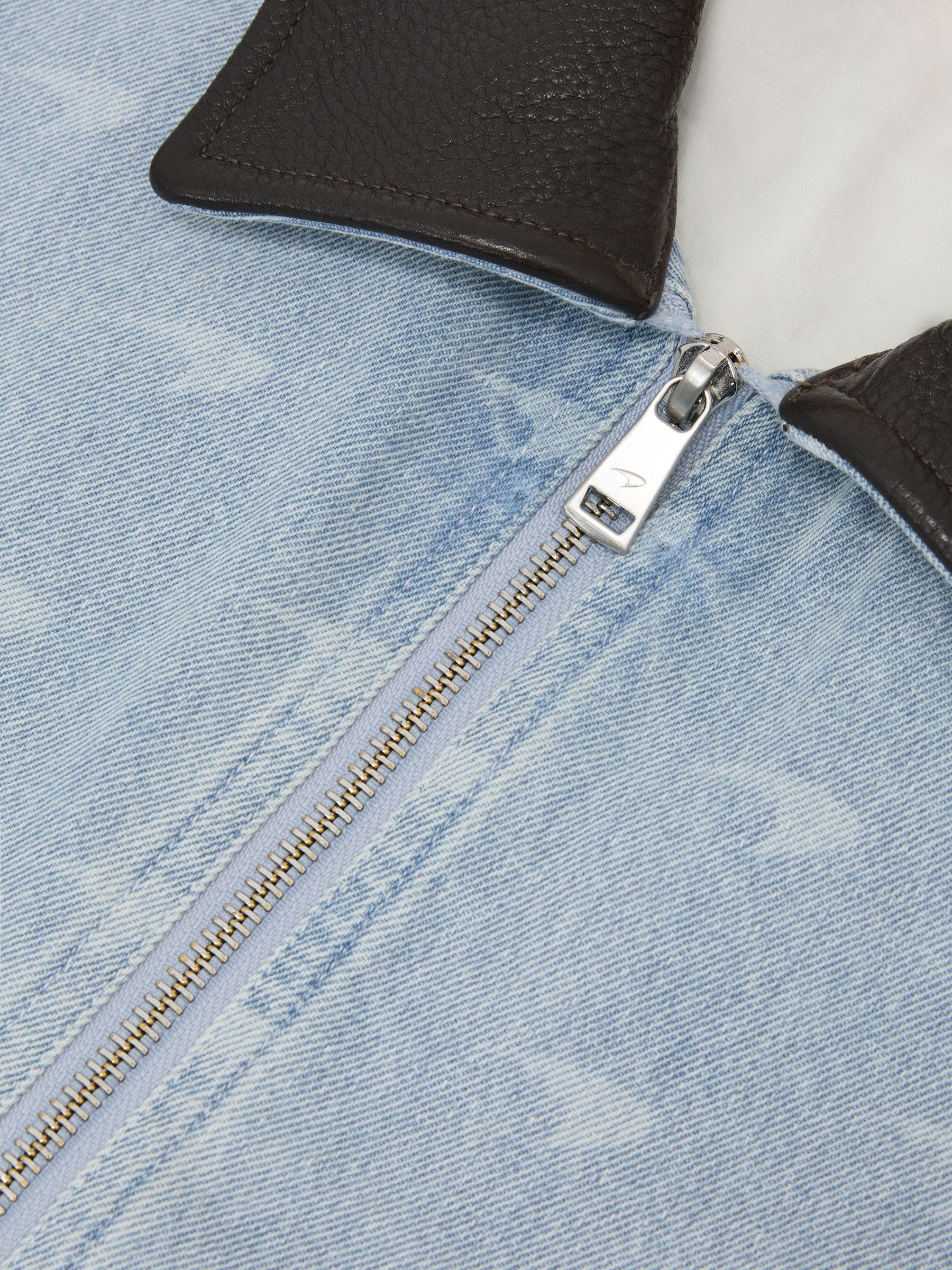 McLaren Soft Blue Racing Speedmark Denim Jacket in Soft Blue - Image 7 of 7