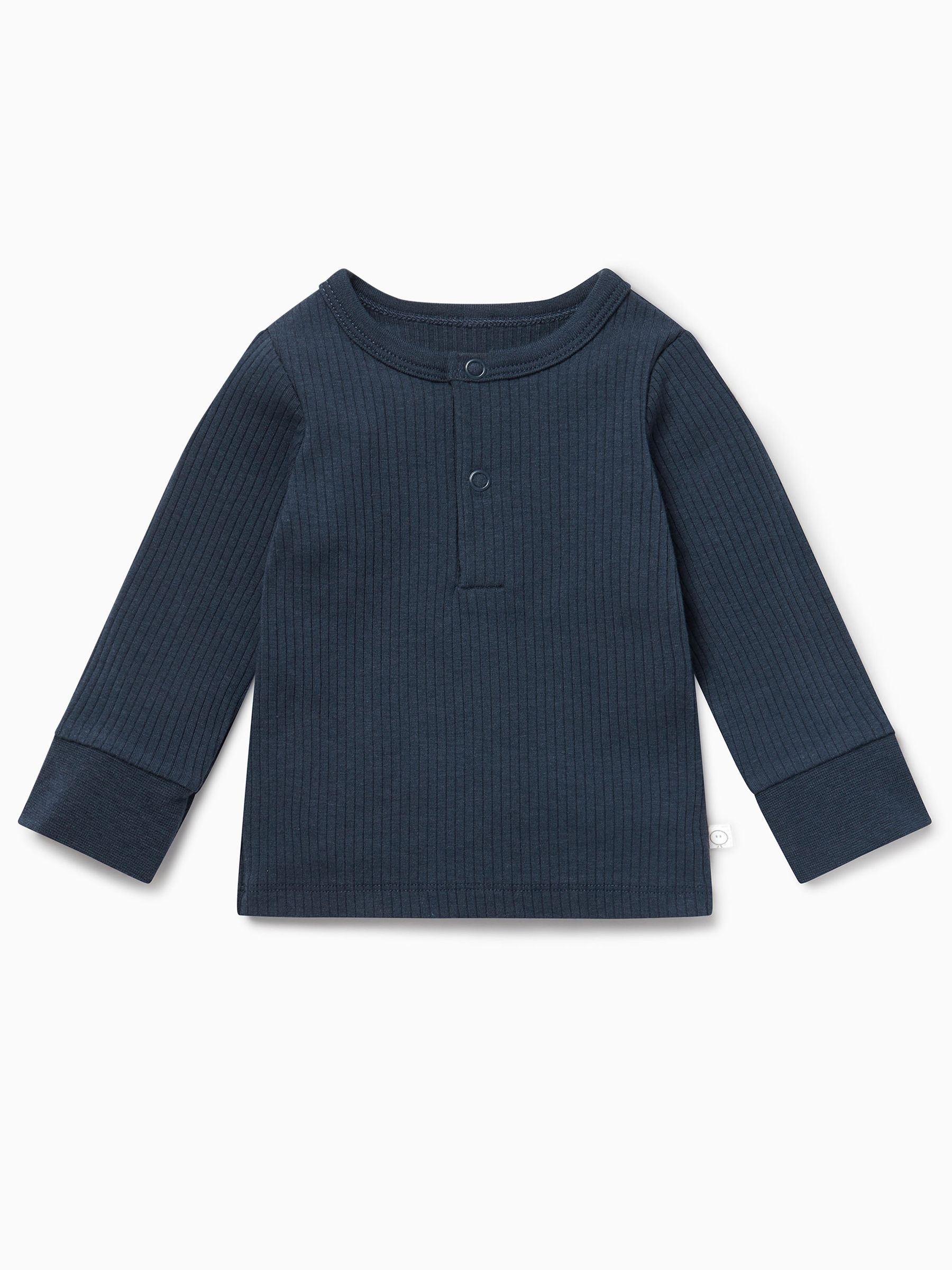 MORI Navy Ribbed Pyjamas - Image 3 of 4