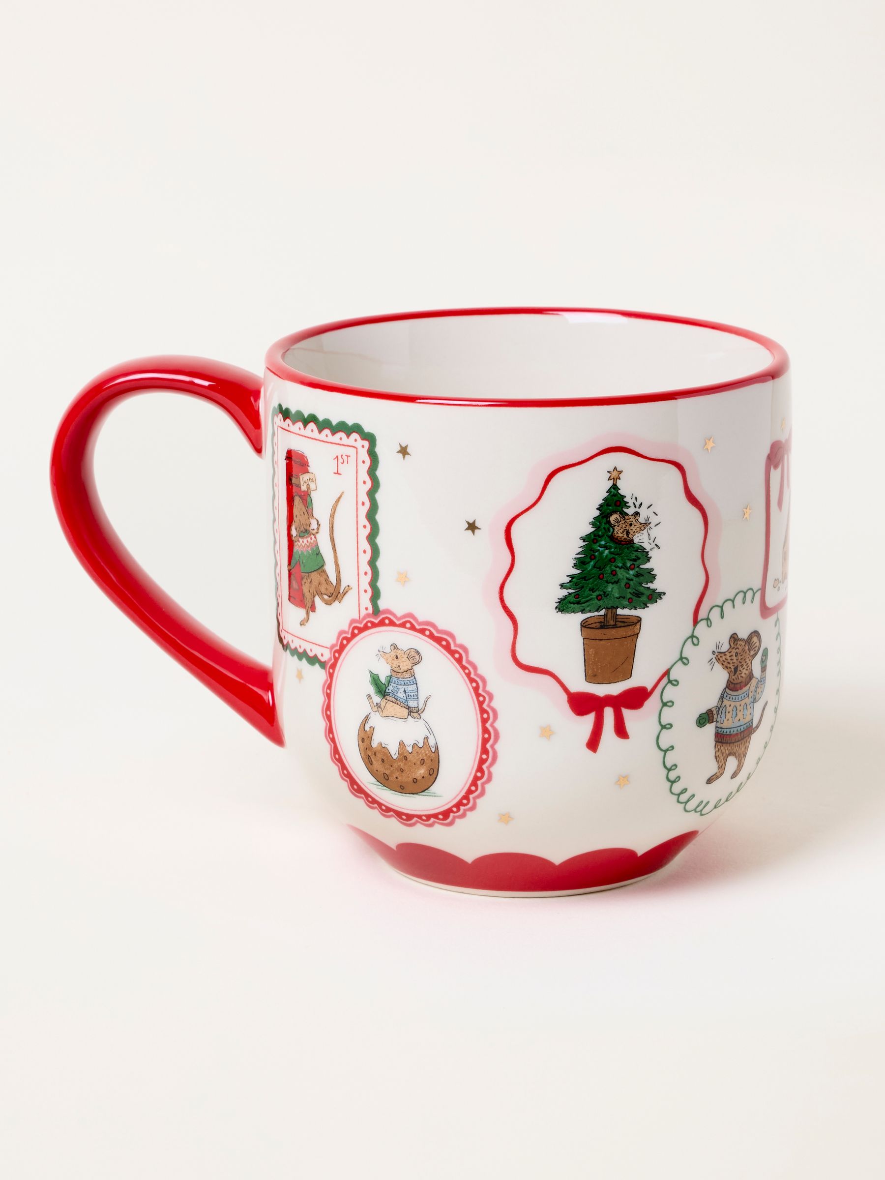 Shelter Red Christmas Mouse Mug - Image 3 of 3