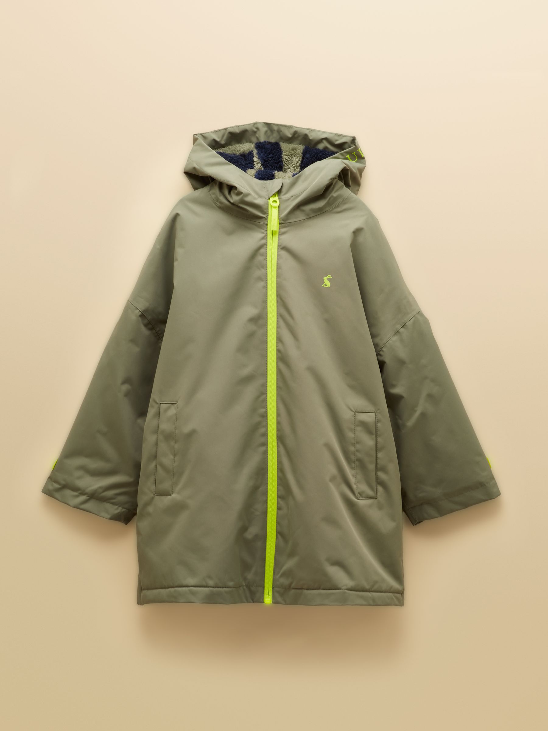 Boys' Coverall Khaki Green Oversized Fleece Lined Changing Robe - Image 1 of 5 Boys' Coverall Khaki Green Oversized Fleece Lined Changing Robe - Image 1 of 5
