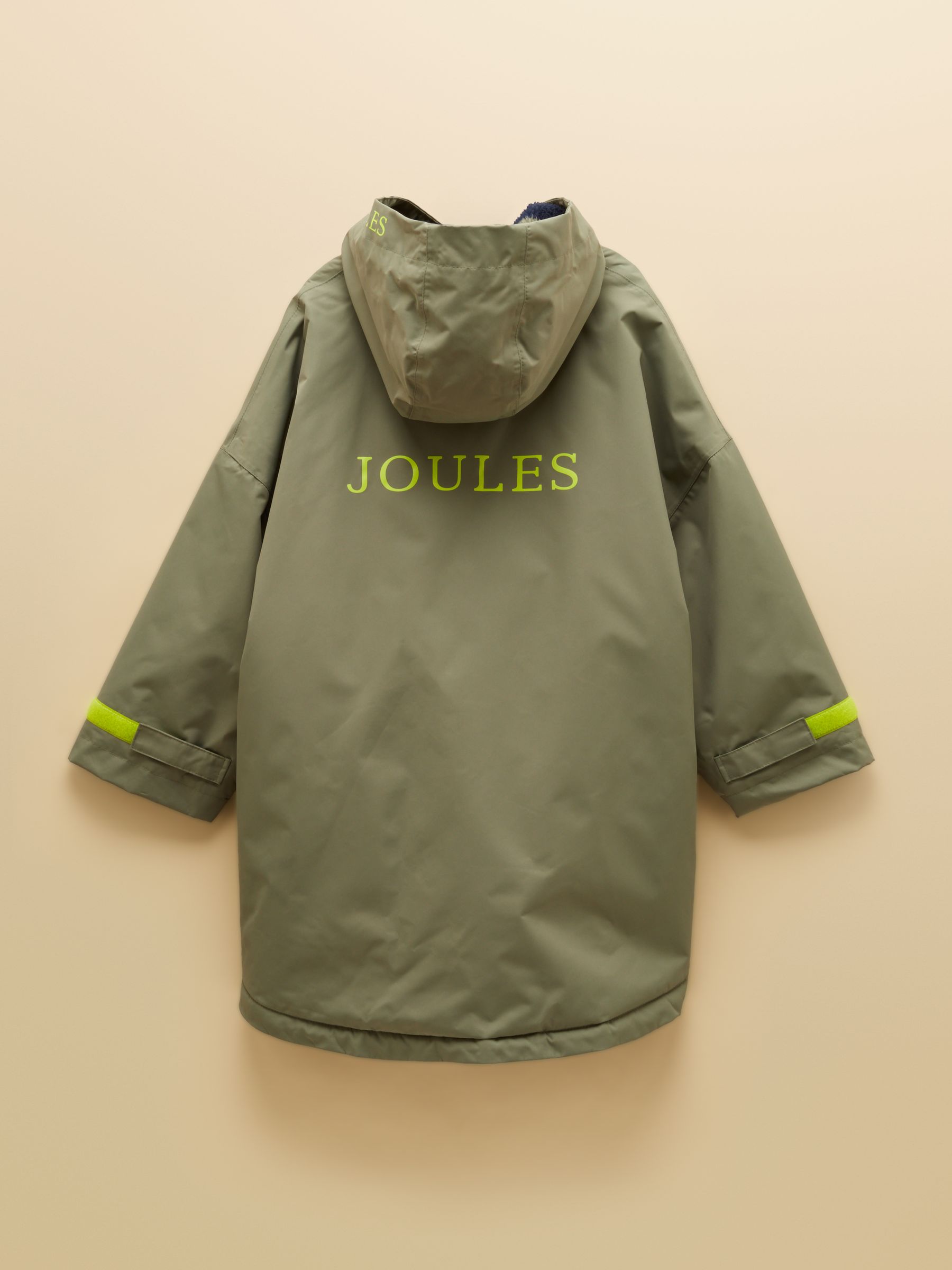 Boys' Coverall Khaki Green Oversized Fleece Lined Changing Robe - Image 2 of 5 Boys' Coverall Khaki Green Oversized Fleece Lined Changing Robe - Image 2 of 5