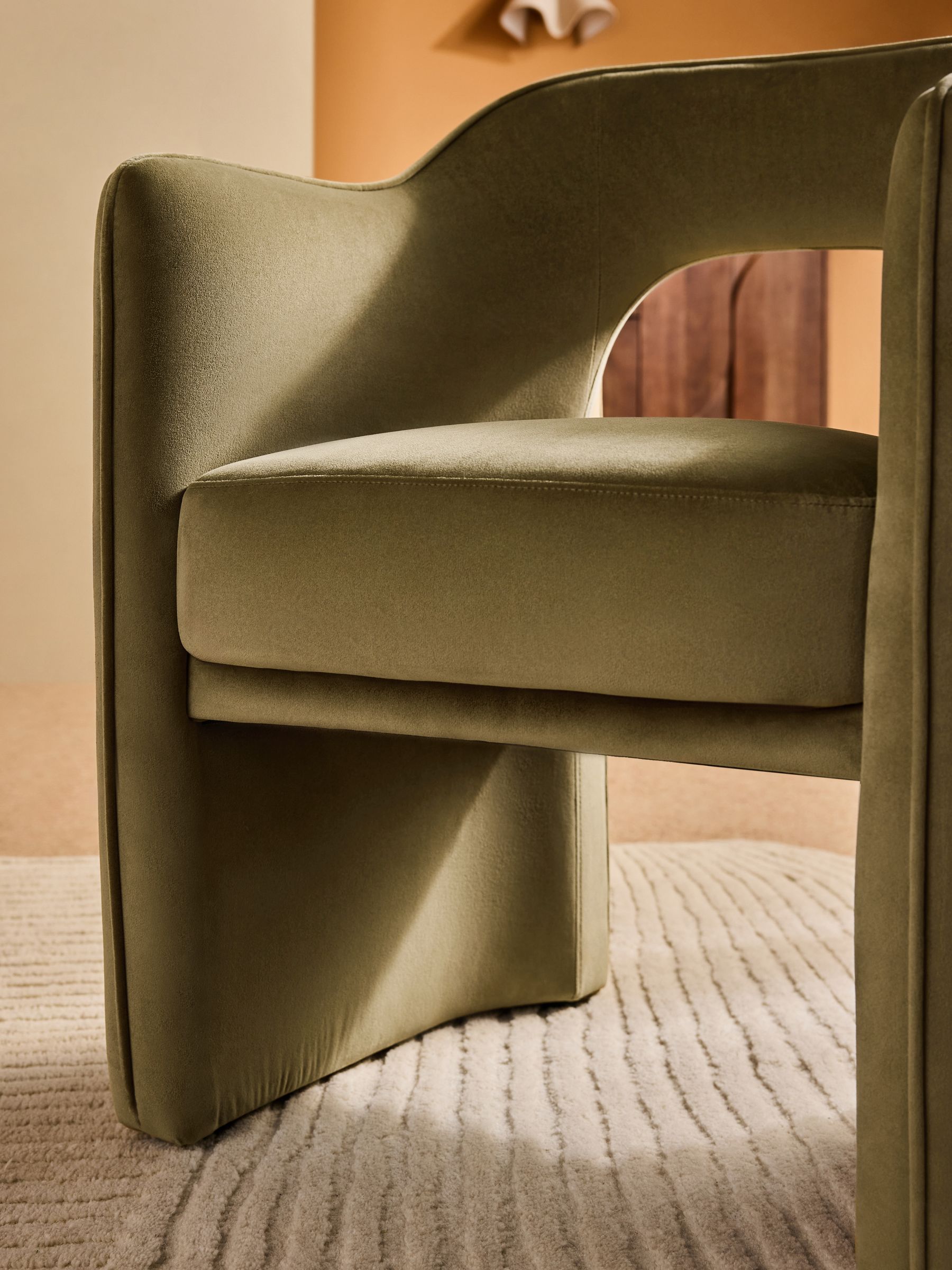 Sariah Dining Chair in Fern Green Velvet - Image 3 of 5