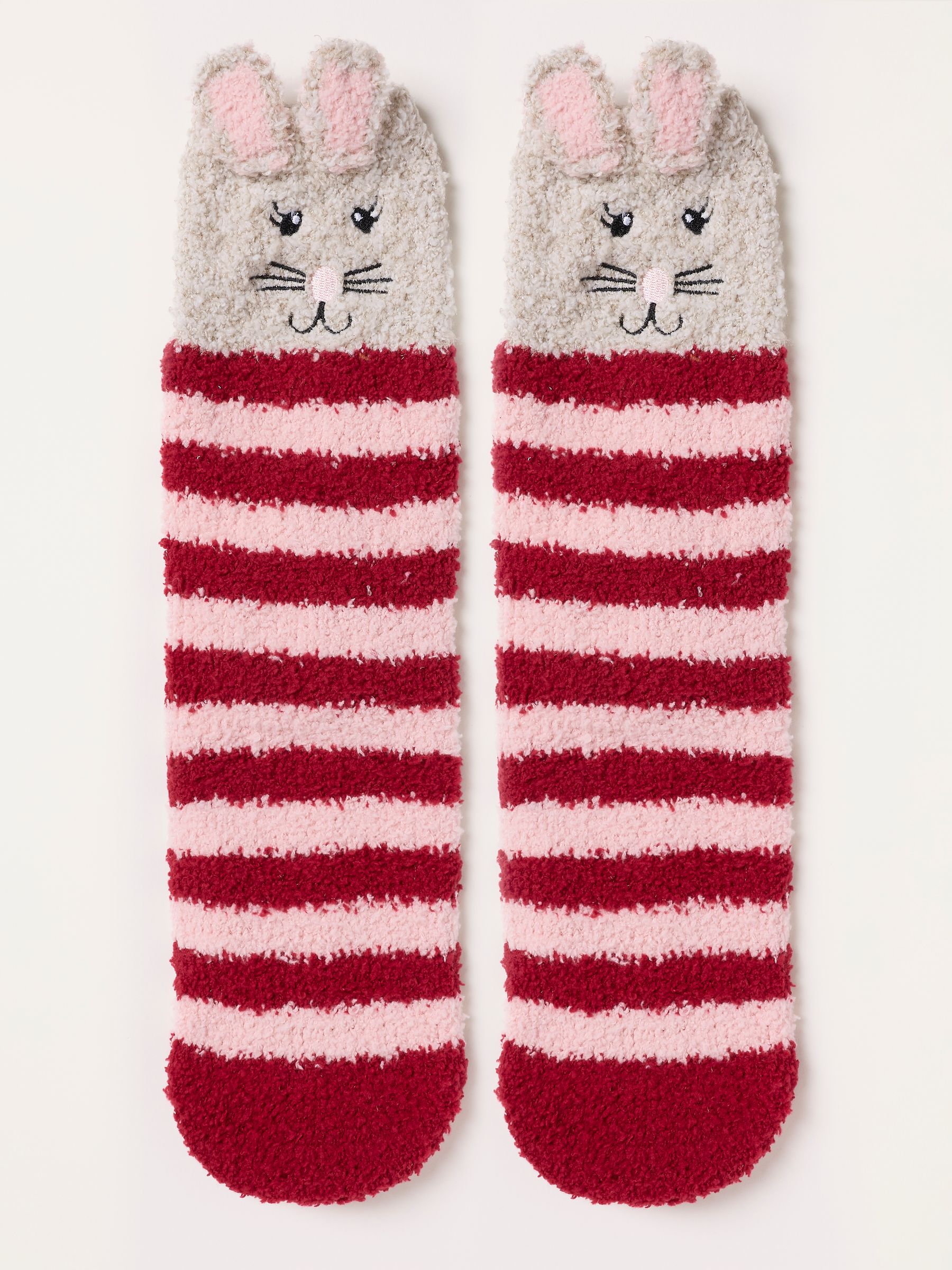 Multi Shelter Christmas Mouse Fluffy Sock in a Gift Box - Image 2 of 2