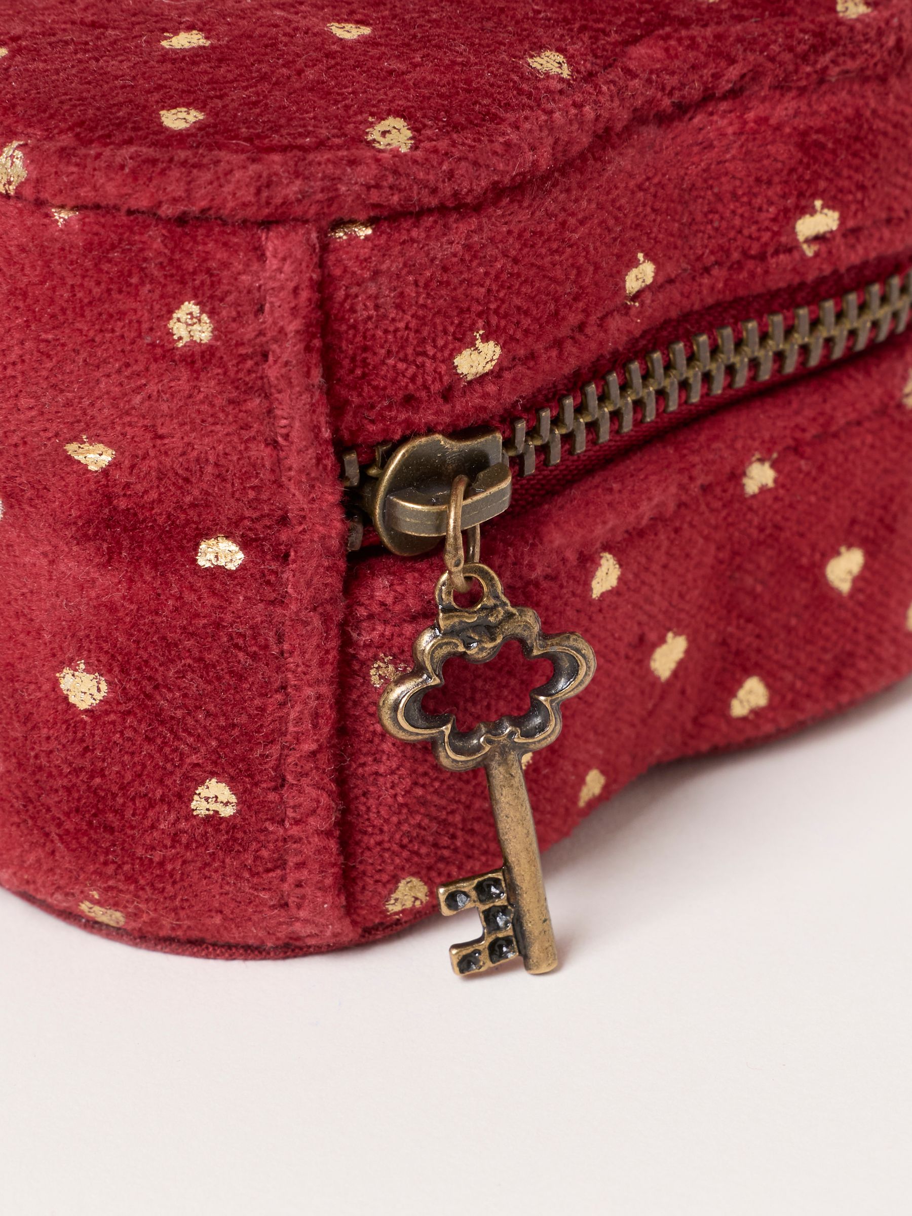 Red Heart Shaped Jewellery Box - Image 3 of 3