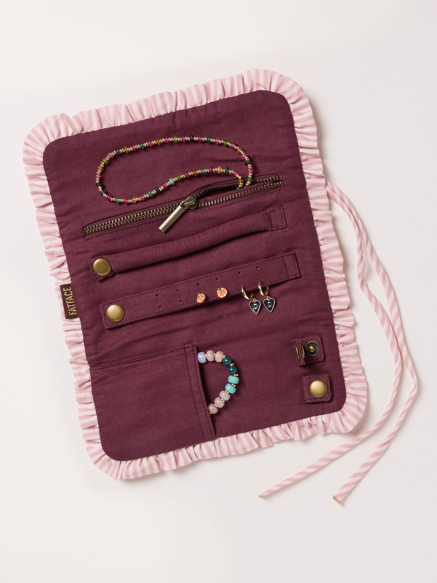 Purple Floral Print Jewellery Wrap - Image 2 of 3