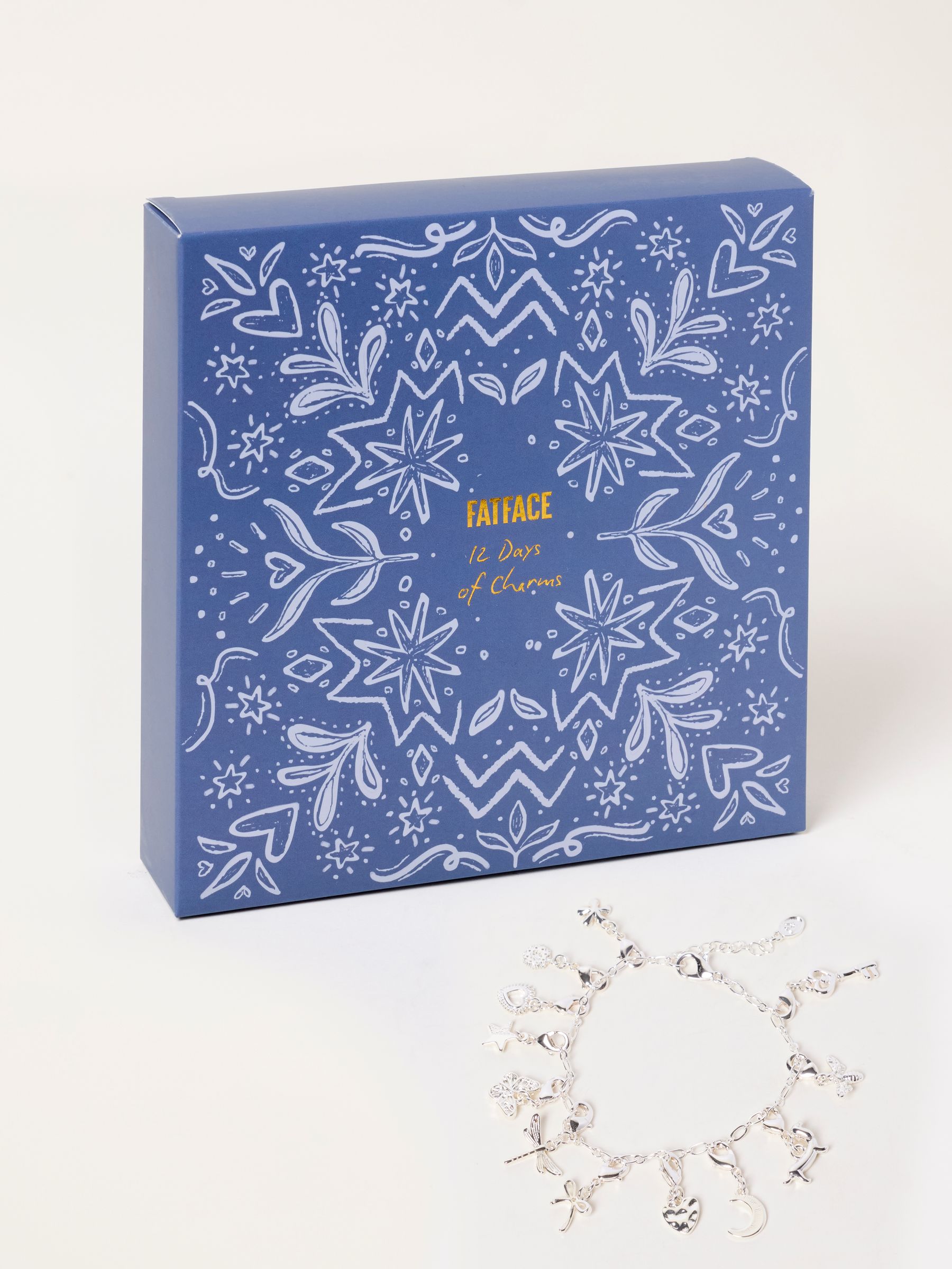 Silver Tone Charm Bracelet Advent Calendar - Image 1 of 3 Silver Tone Charm Bracelet Advent Calendar - Image 1 of 3