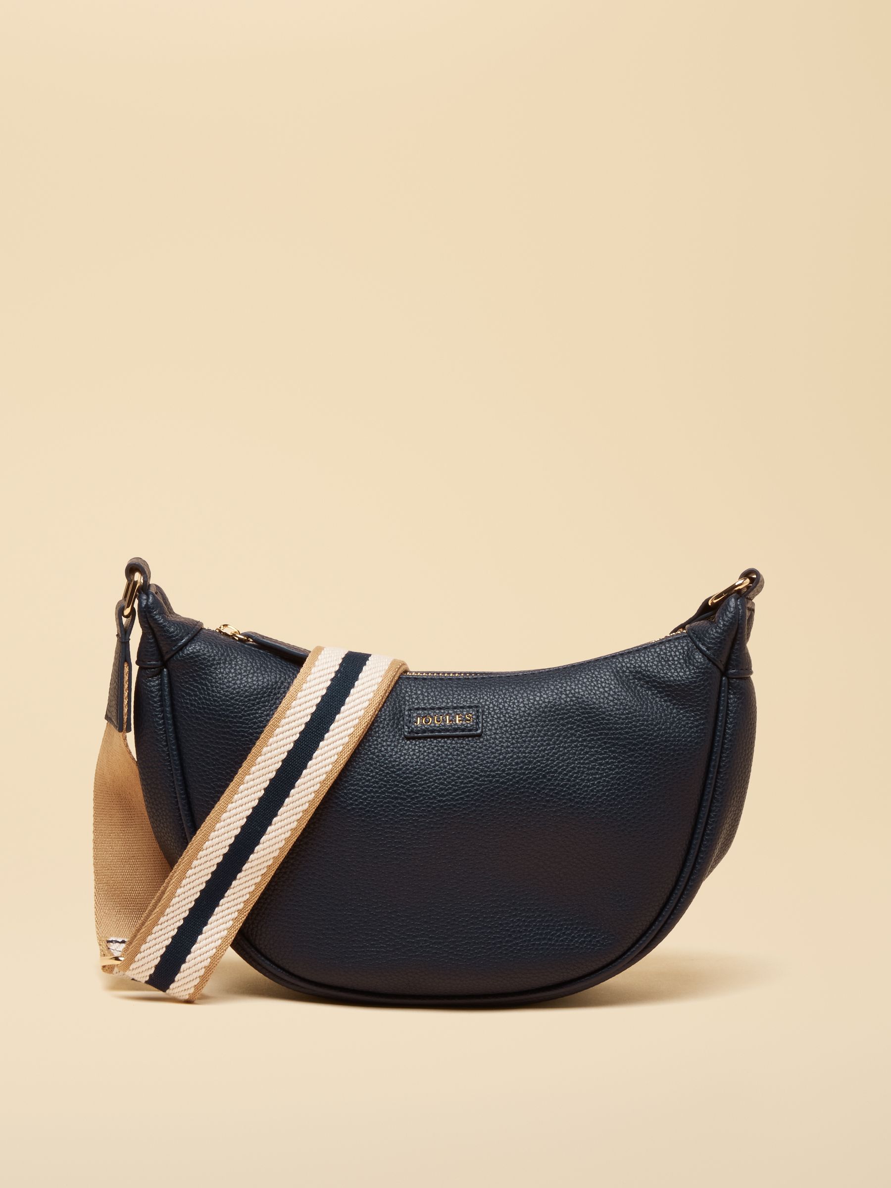 Jade Navy Half Moon Adjustable Cross Body Bag - Image 1 of 7