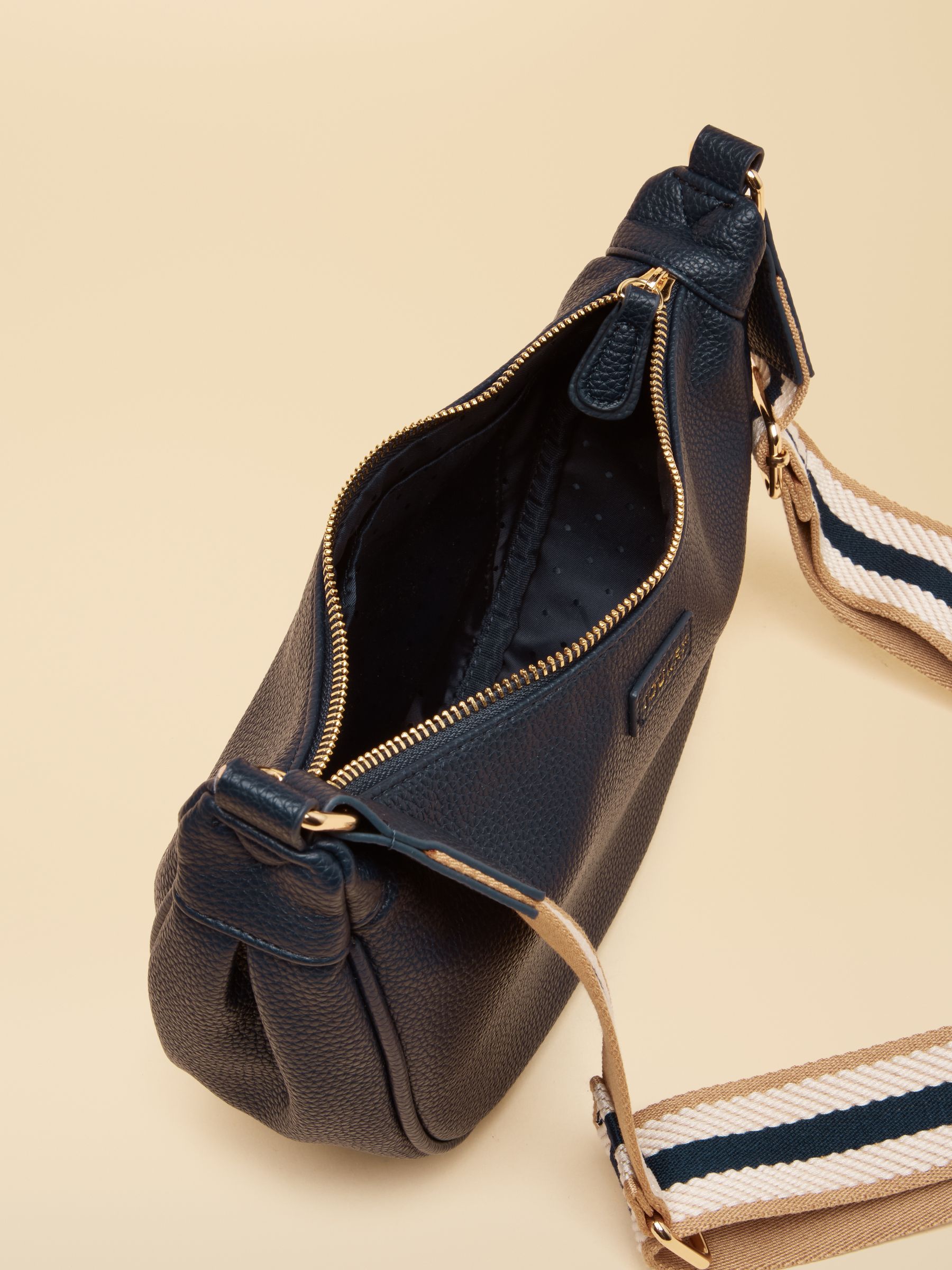 Jade Navy Half Moon Adjustable Cross Body Bag - Image 4 of 7