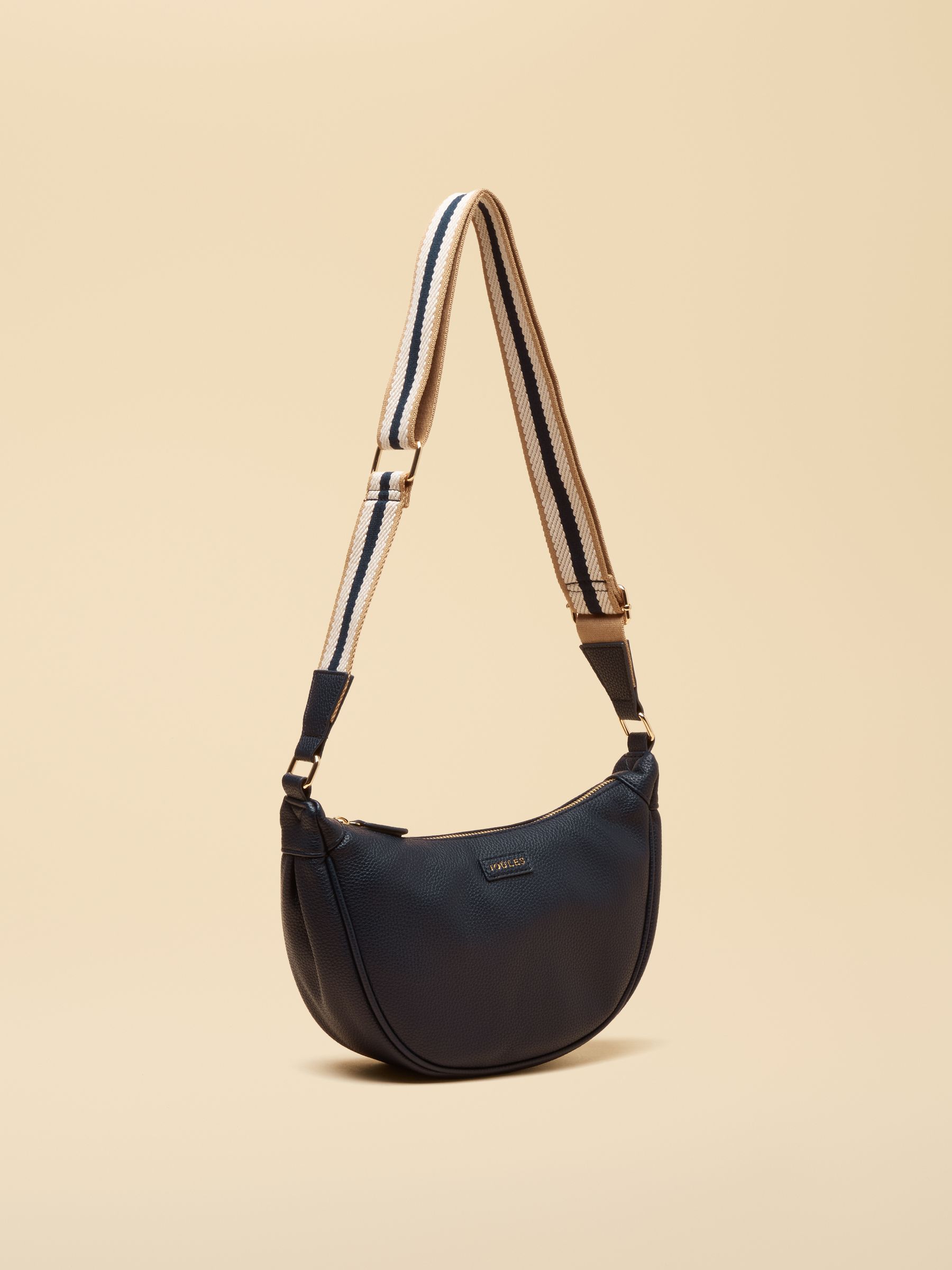 Jade Navy Blue Half Moon Adjustable Cross-Body Bag | Joules