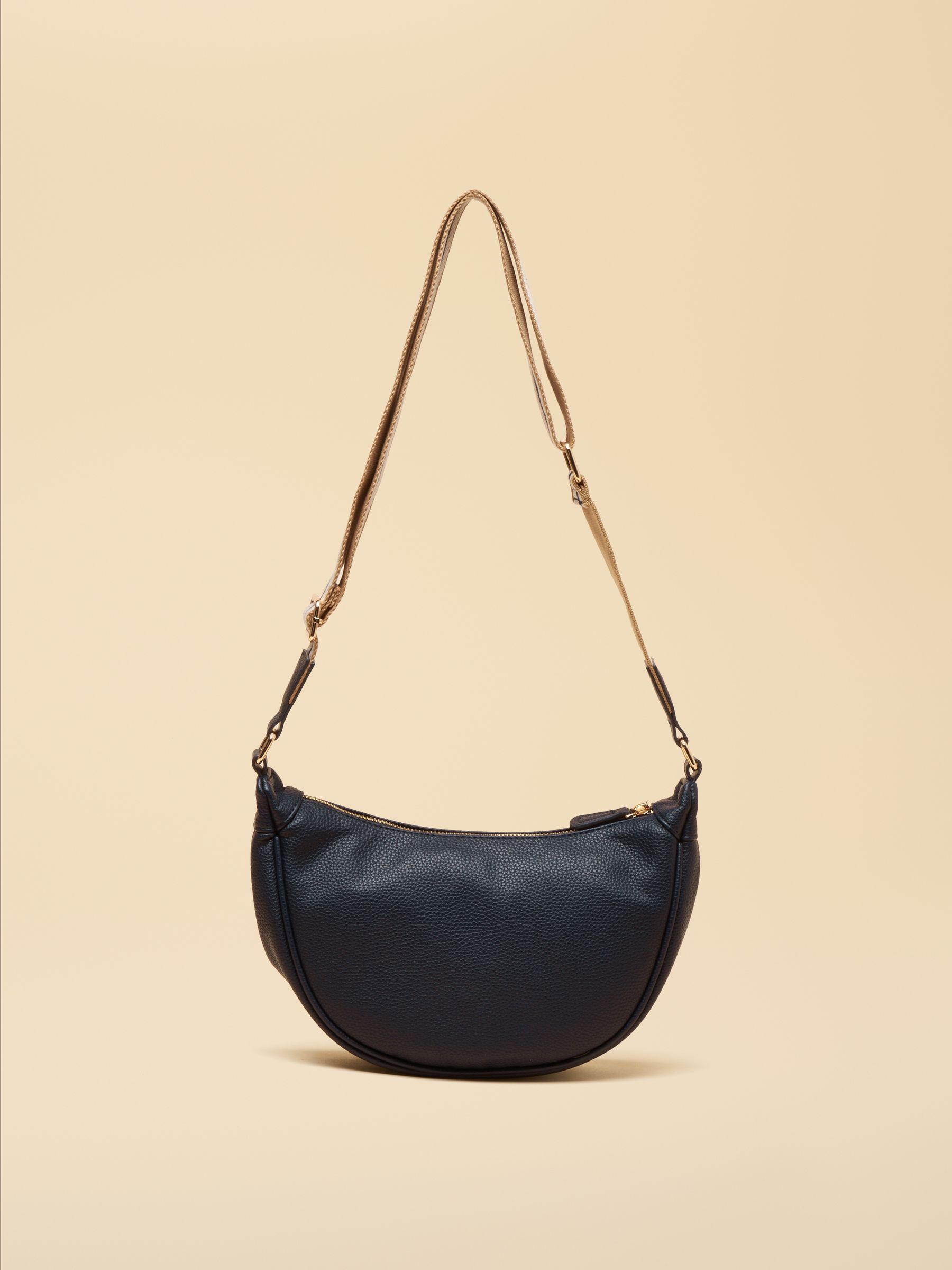 Jade Navy Half Moon Adjustable Cross Body Bag - Image 6 of 7