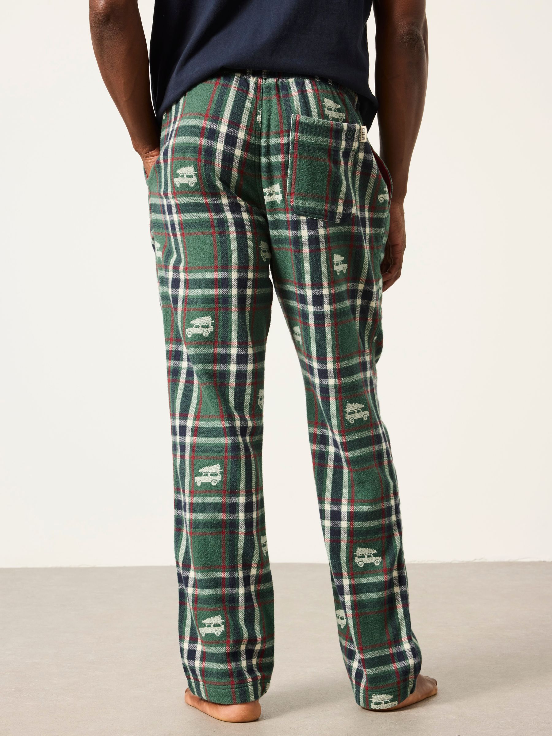 Dark Green Vehicle Jacquard Pyjama Bottom - Image 2 of 6