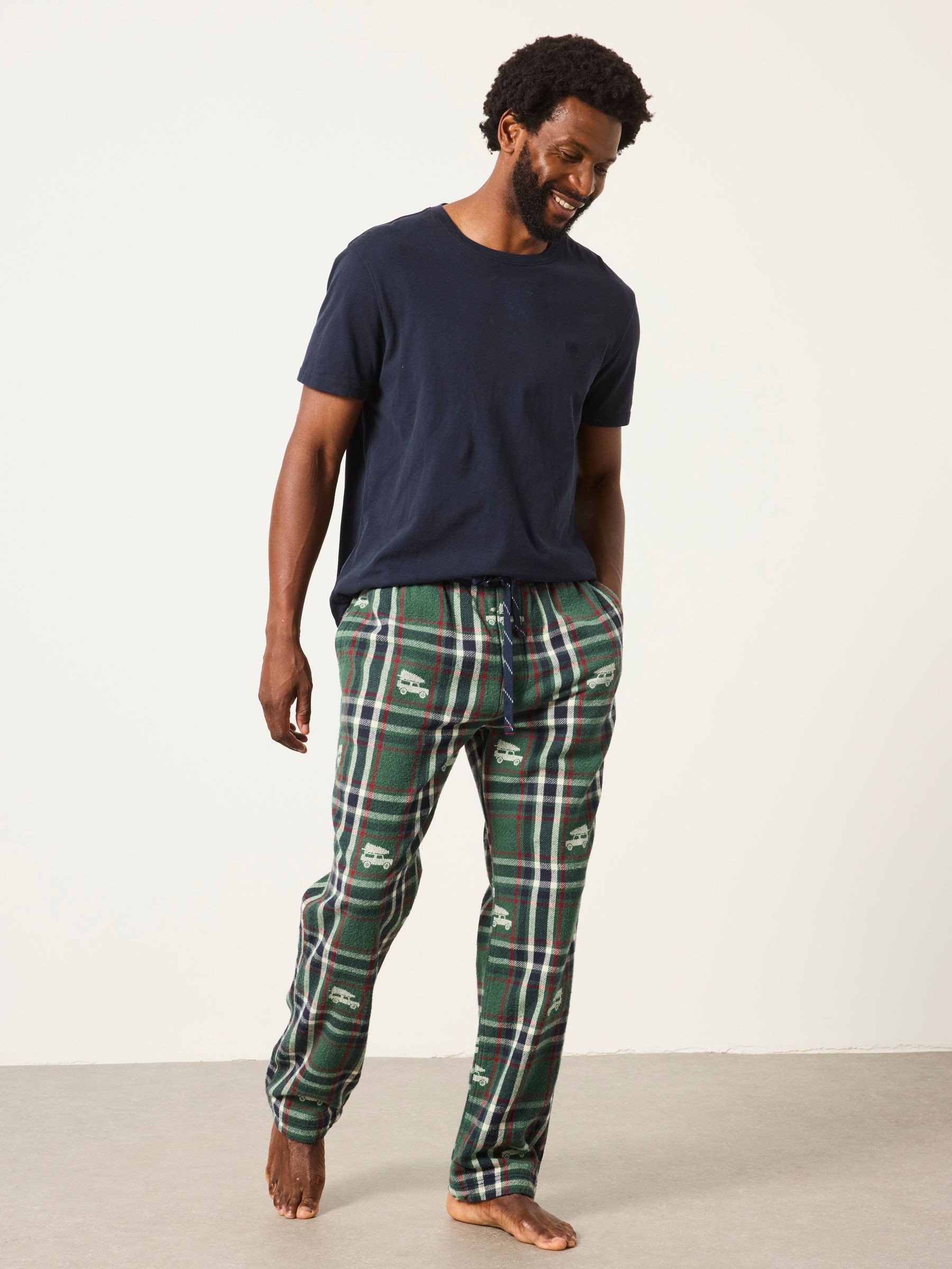 Dark Green Vehicle Jacquard Pyjama Bottom - Image 4 of 6