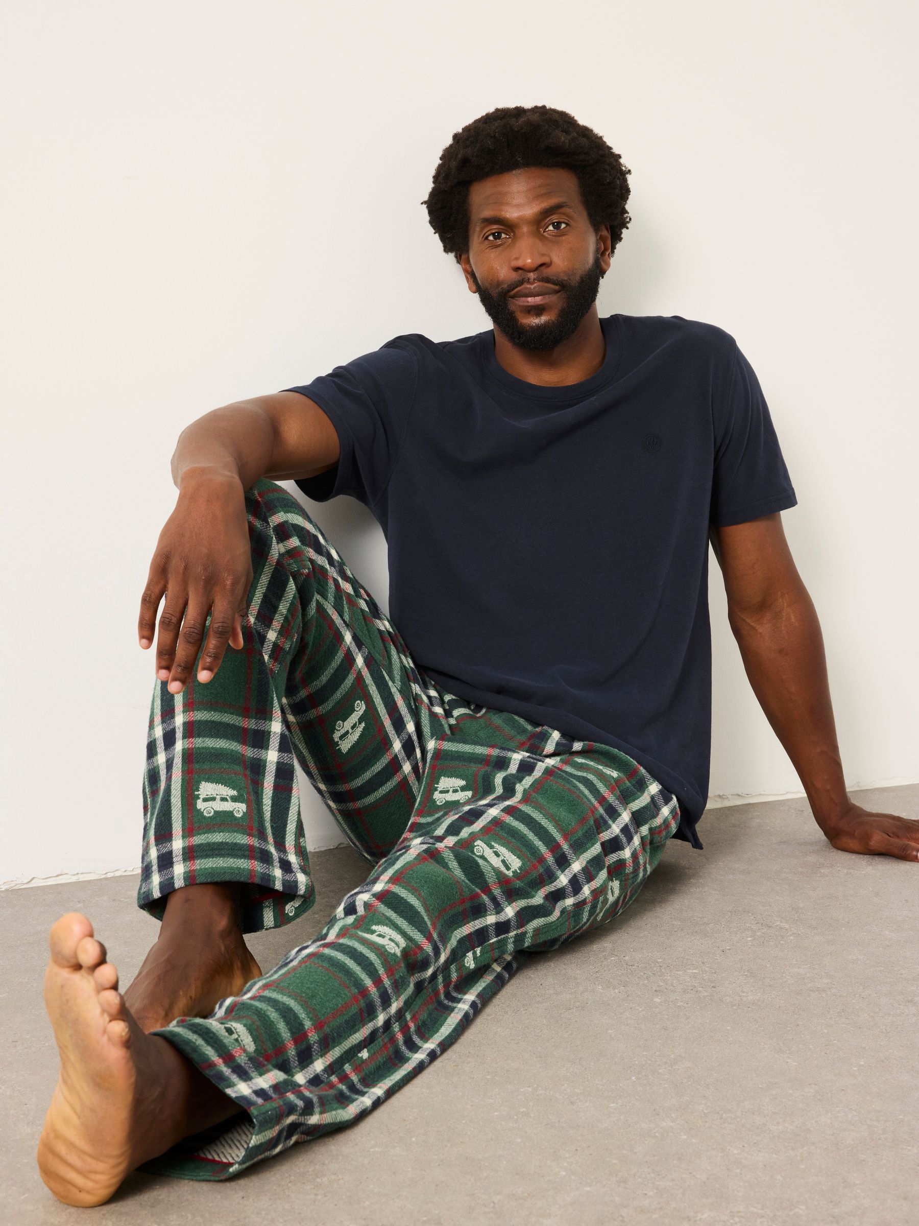 Dark Green Vehicle Jacquard Pyjama Bottom - Image 5 of 6
