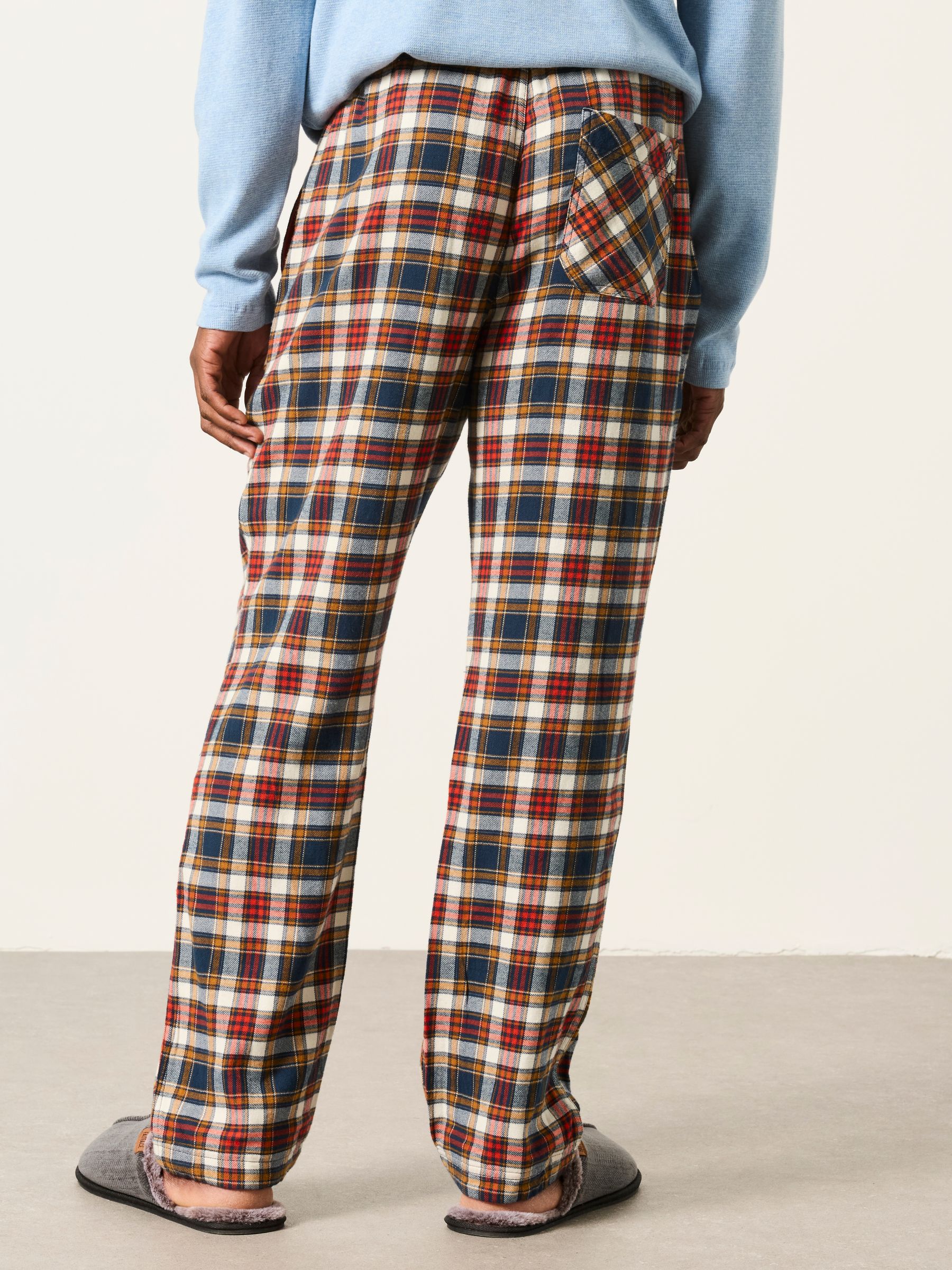 Orange Oxton Check Pyjama Bottom - Image 2 of 5