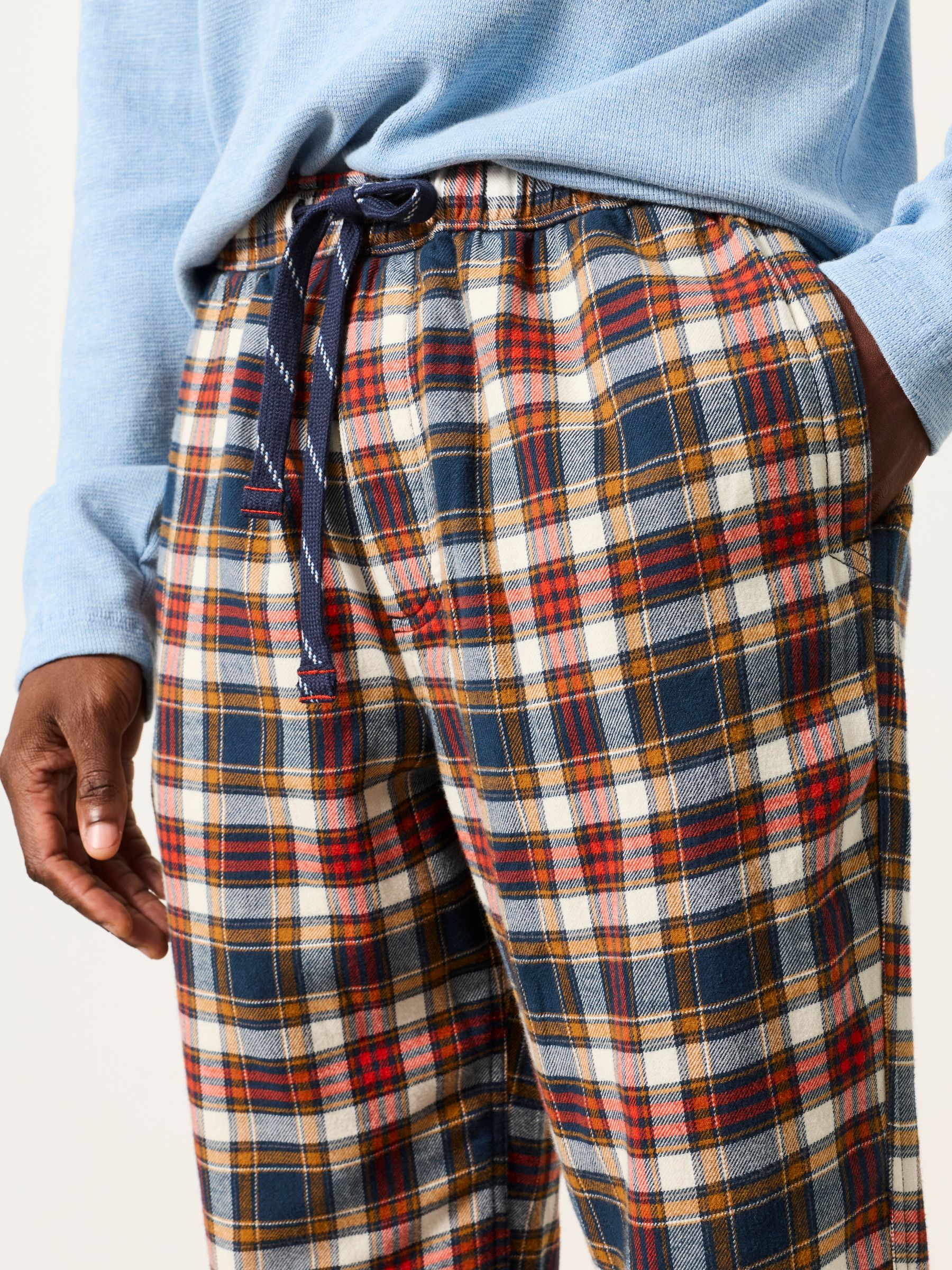 Orange Oxton Check Pyjama Bottom - Image 4 of 5