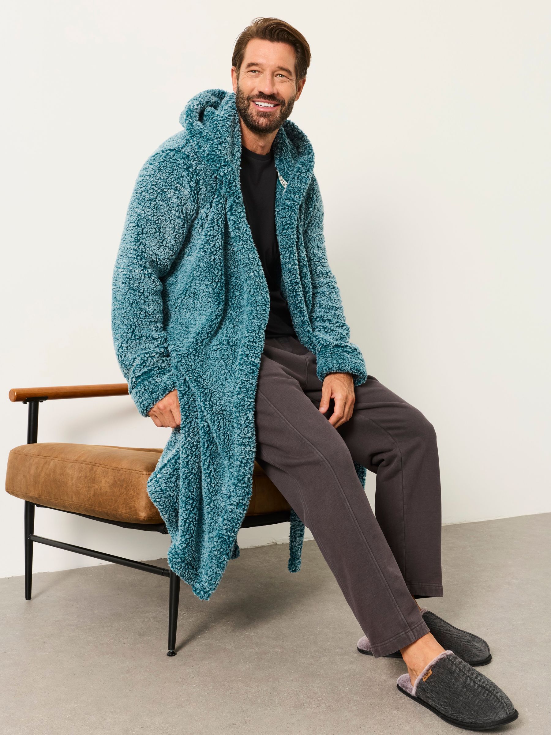 Teal Blue Snuggle Robe - Image 1 of 3