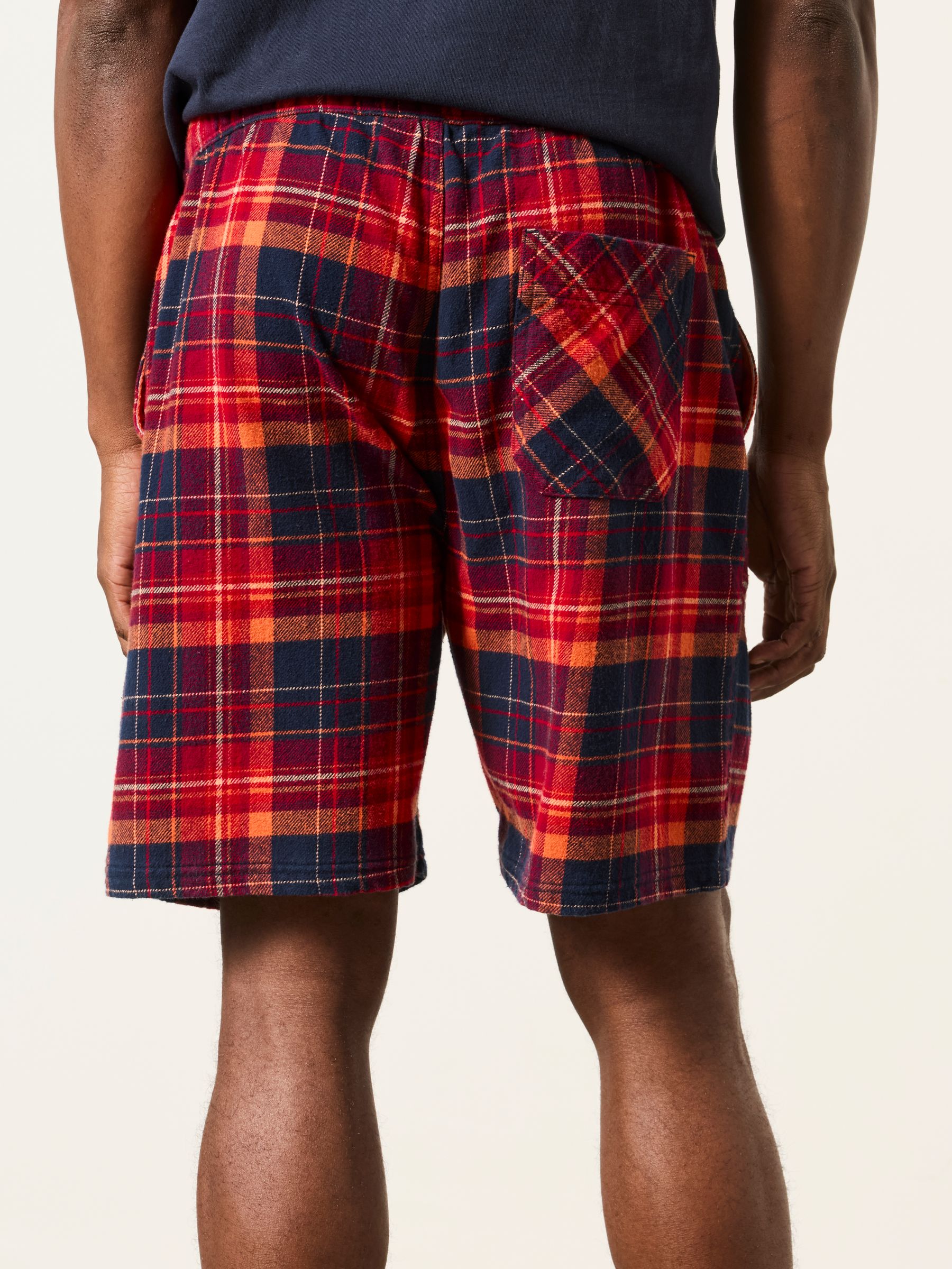 Melby Red Check Shorts - Image 2 of 6 Melby Red Check Shorts - Image 2 of 6