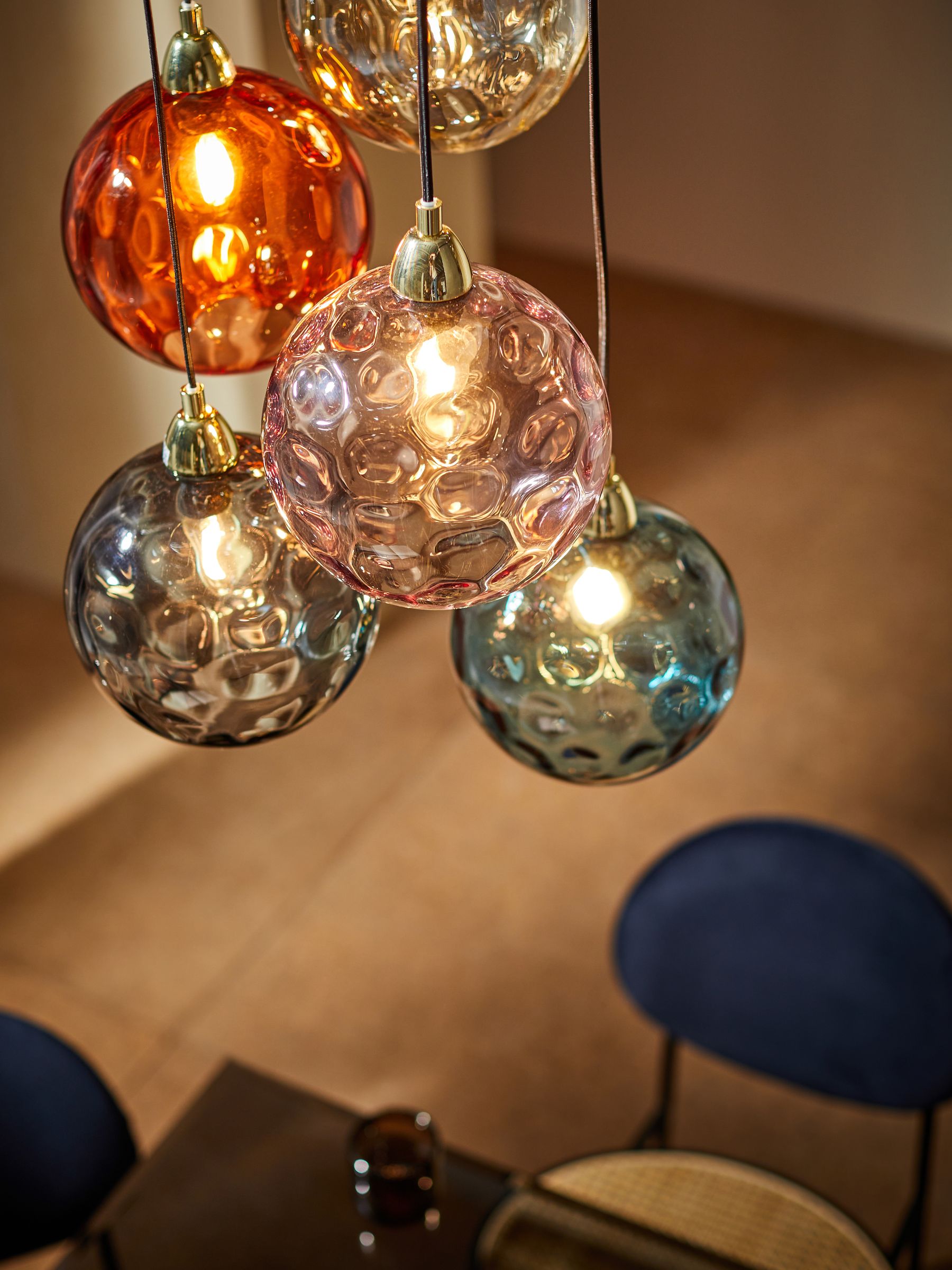 Ilaria 5 Light Cluster Pendant Ceiling Light in Multi - Image 2 of 4