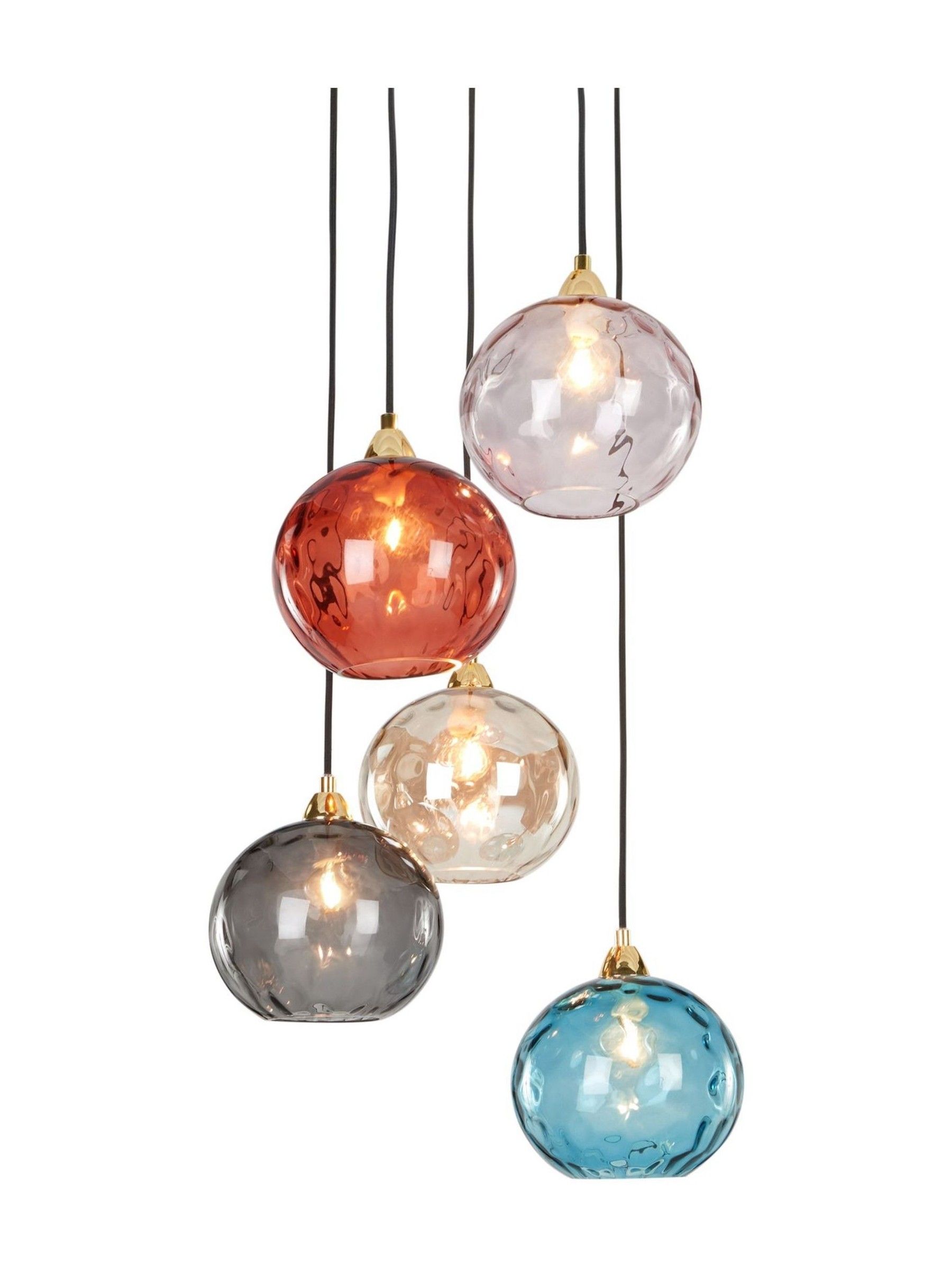 Ilaria 5 Light Cluster Pendant Ceiling Light in Multi - Image 3 of 4