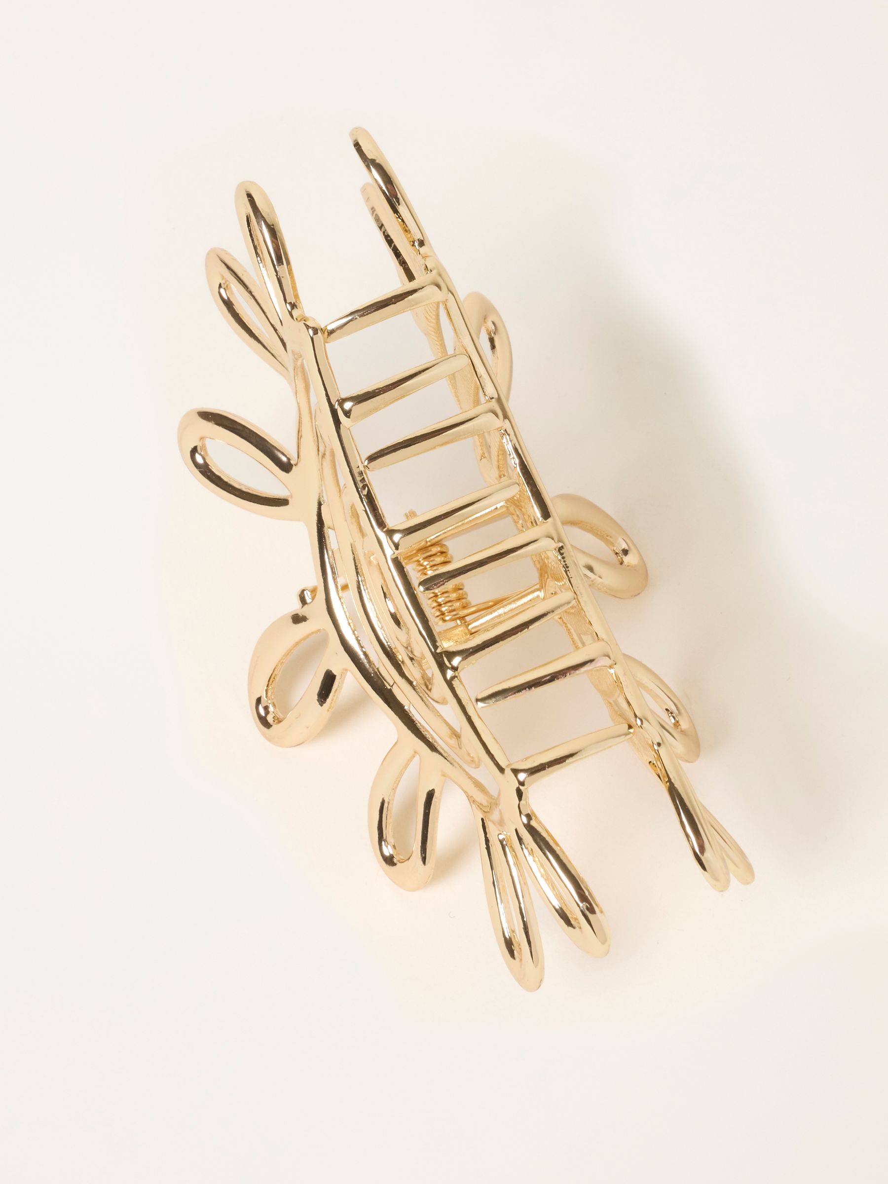 Gold Tone Metal Sun Claw Clip - Image 2 of 2