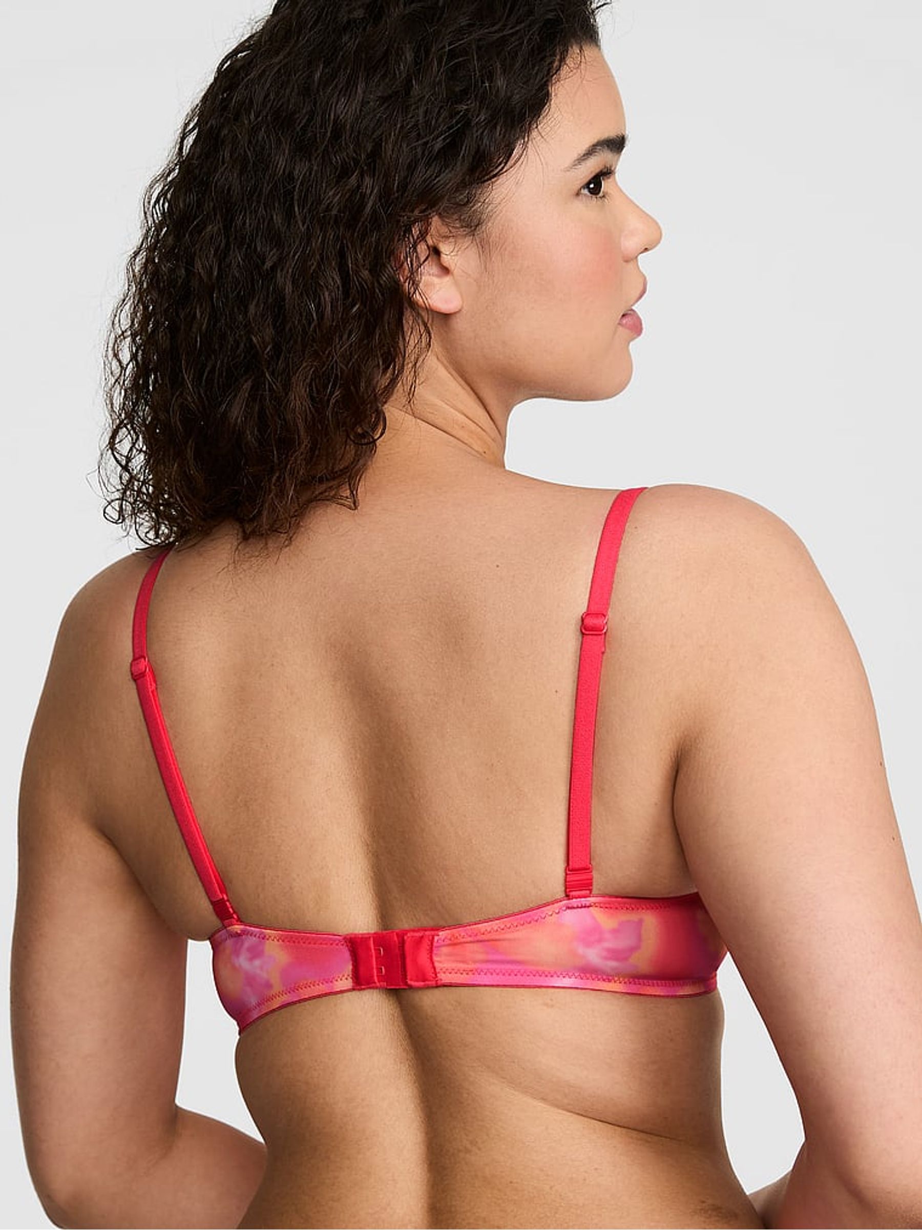 Pink Hibiscus Super Push Up Bra - Image 2 of 2