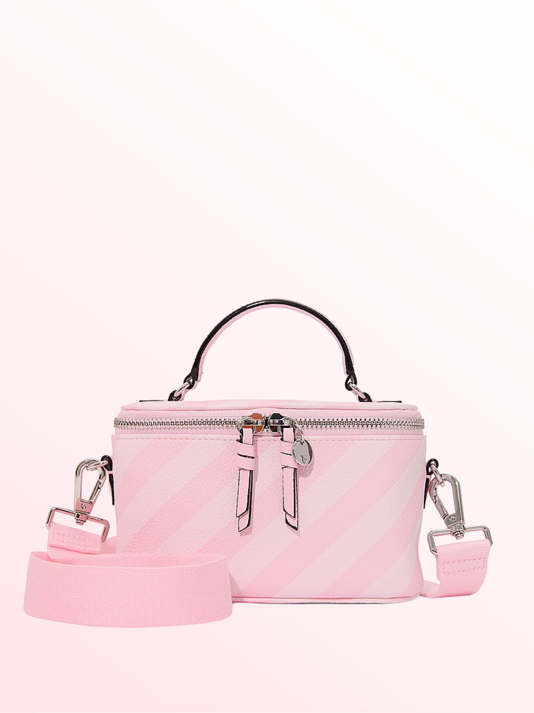 Iconic Stripe Pink Makeup Bag - Image 1 of 4