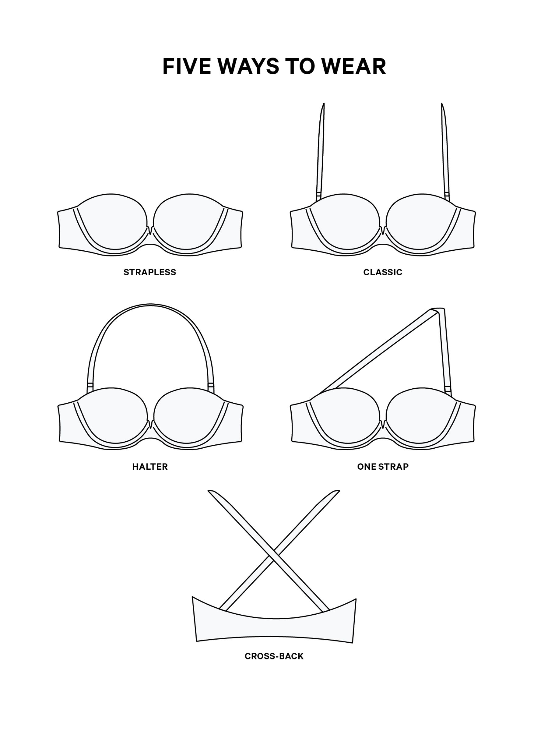 White Lightly Lined Strapless Multiway Bra - Image 3 of 4