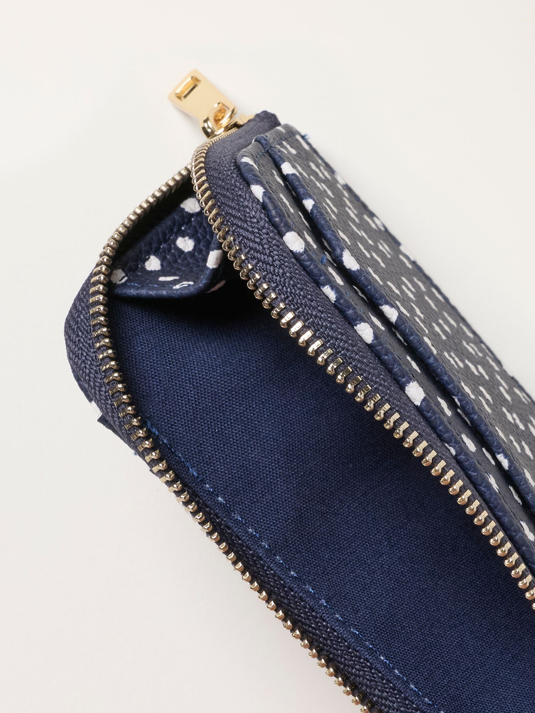 Navy Polka Dot Printed Card Holder - Image 3 of 3