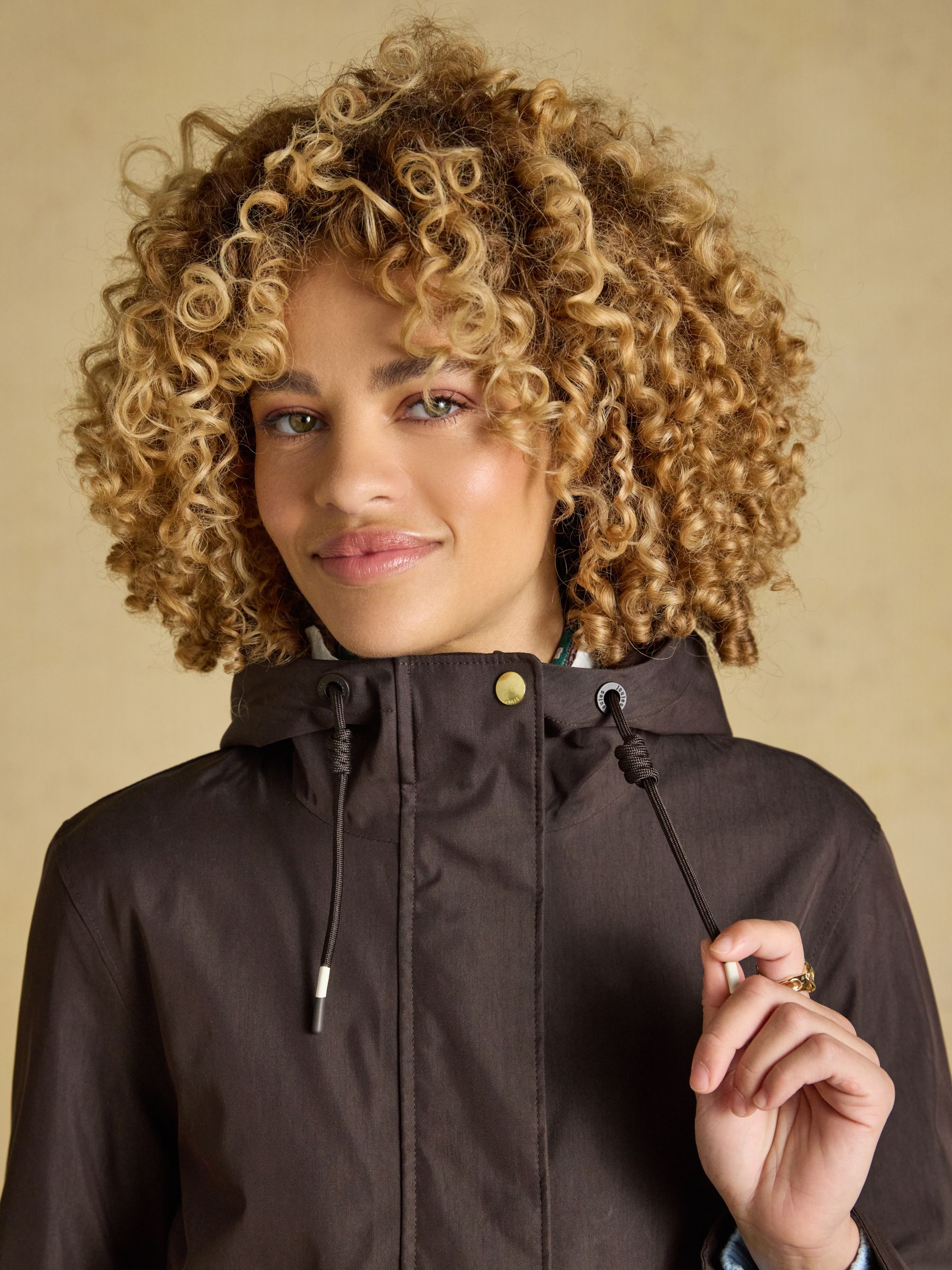 Portwell Chocolate Brown Waterproof Raincoat With Hood - Image 3 of 11