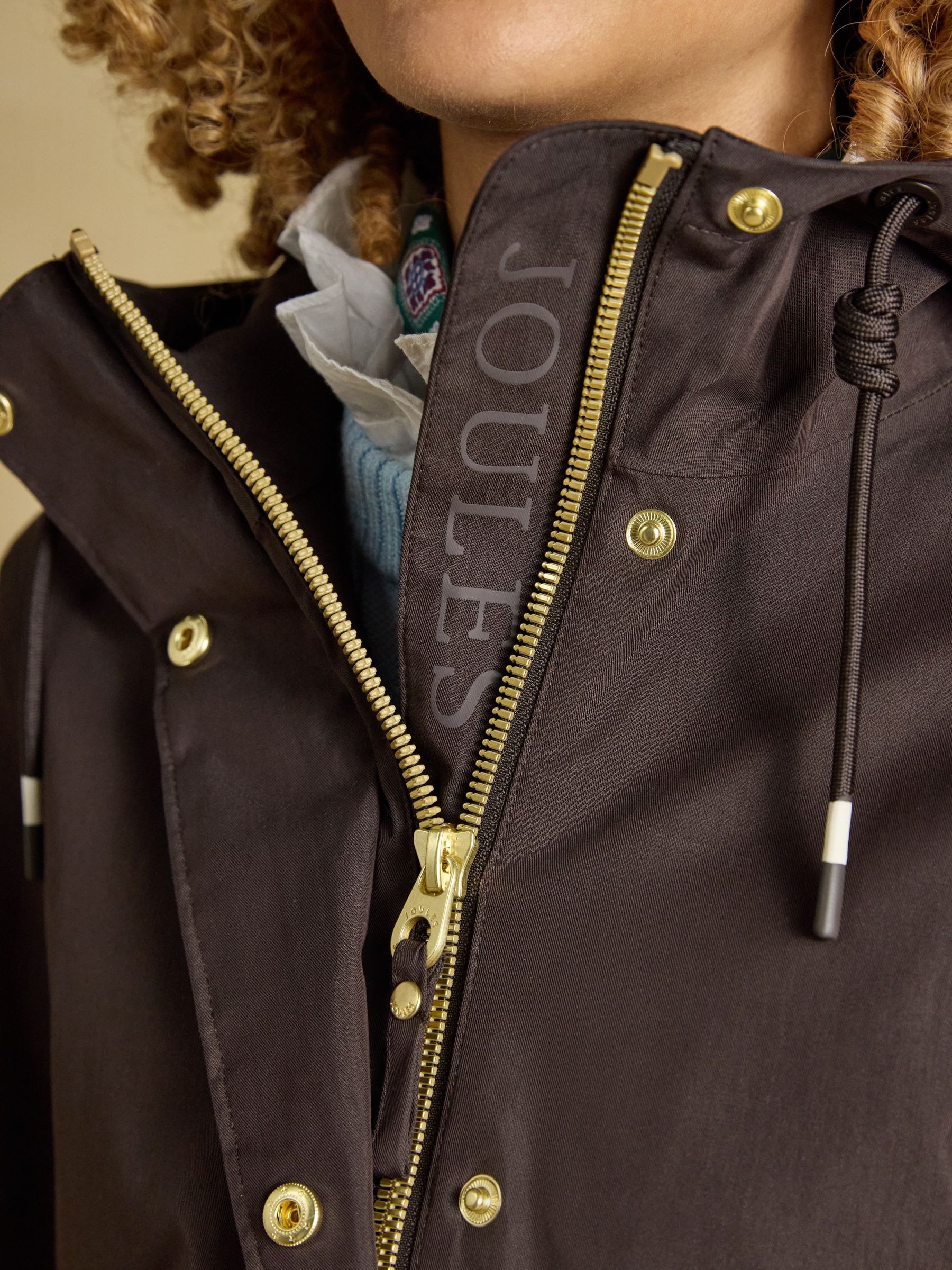 Portwell Chocolate Brown Waterproof Raincoat With Hood - Image 5 of 11