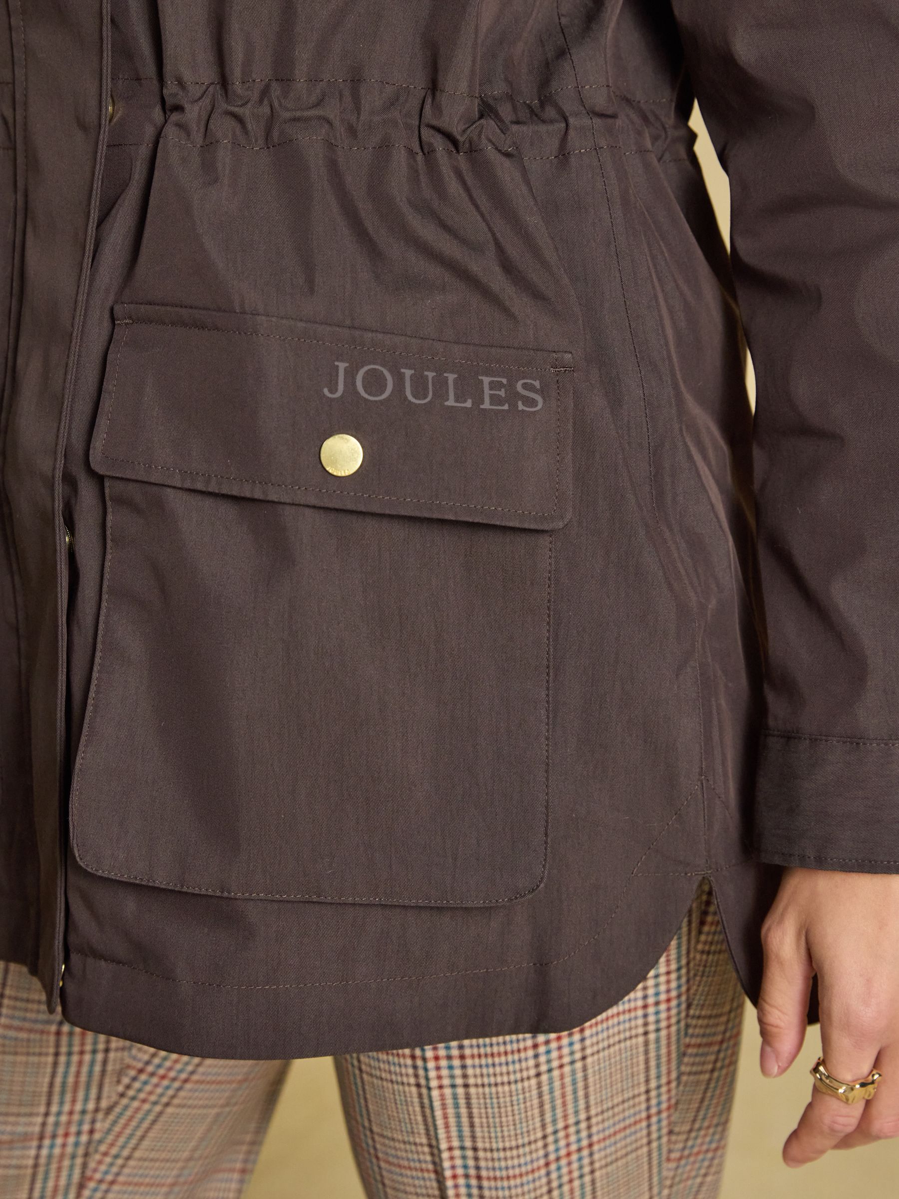 Portwell Chocolate Brown Waterproof Raincoat With Hood - Image 9 of 11
