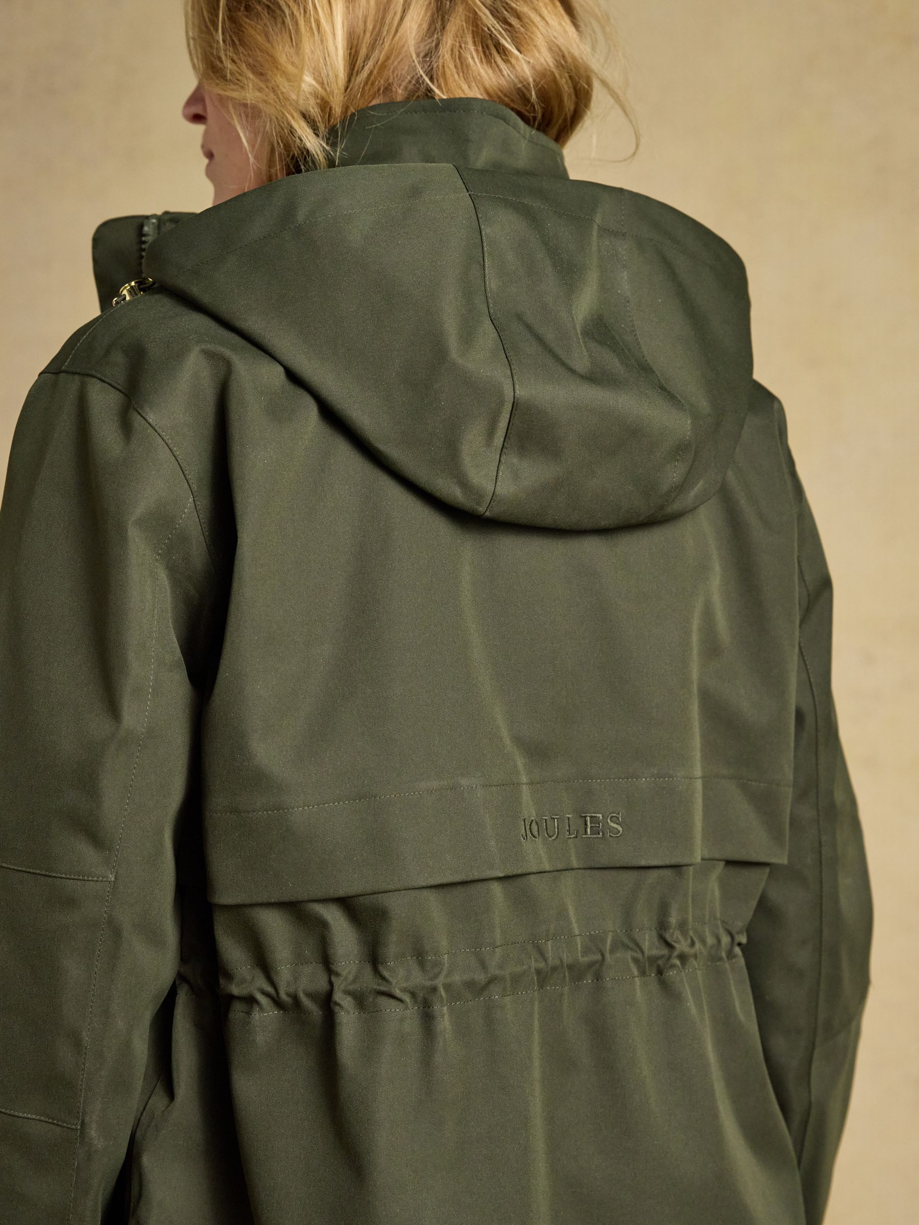 Stormwell Khaki Green Waterproof Longline Raincoat with Hood - Image 11 of 12