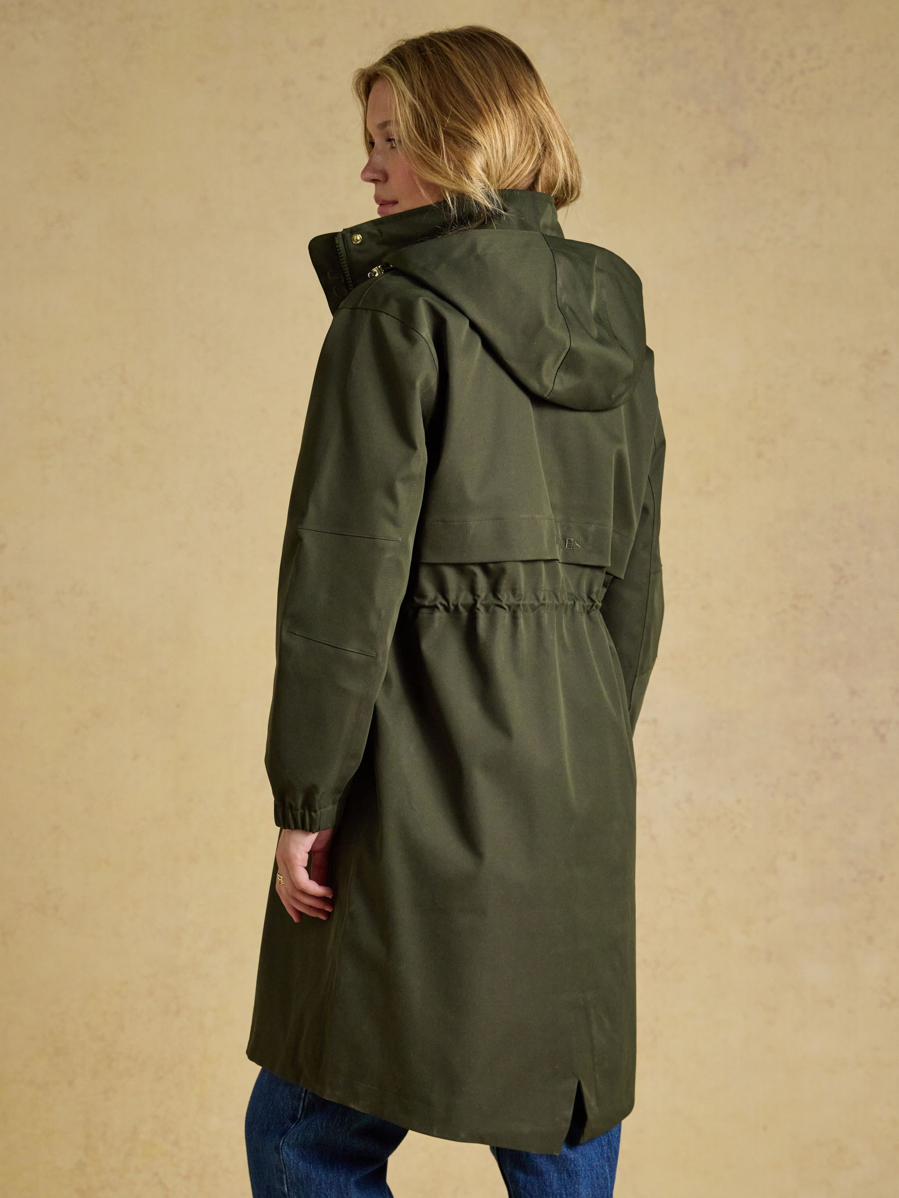 Stormwell Khaki Green Waterproof Longline Raincoat with Hood - Image 3 of 12
