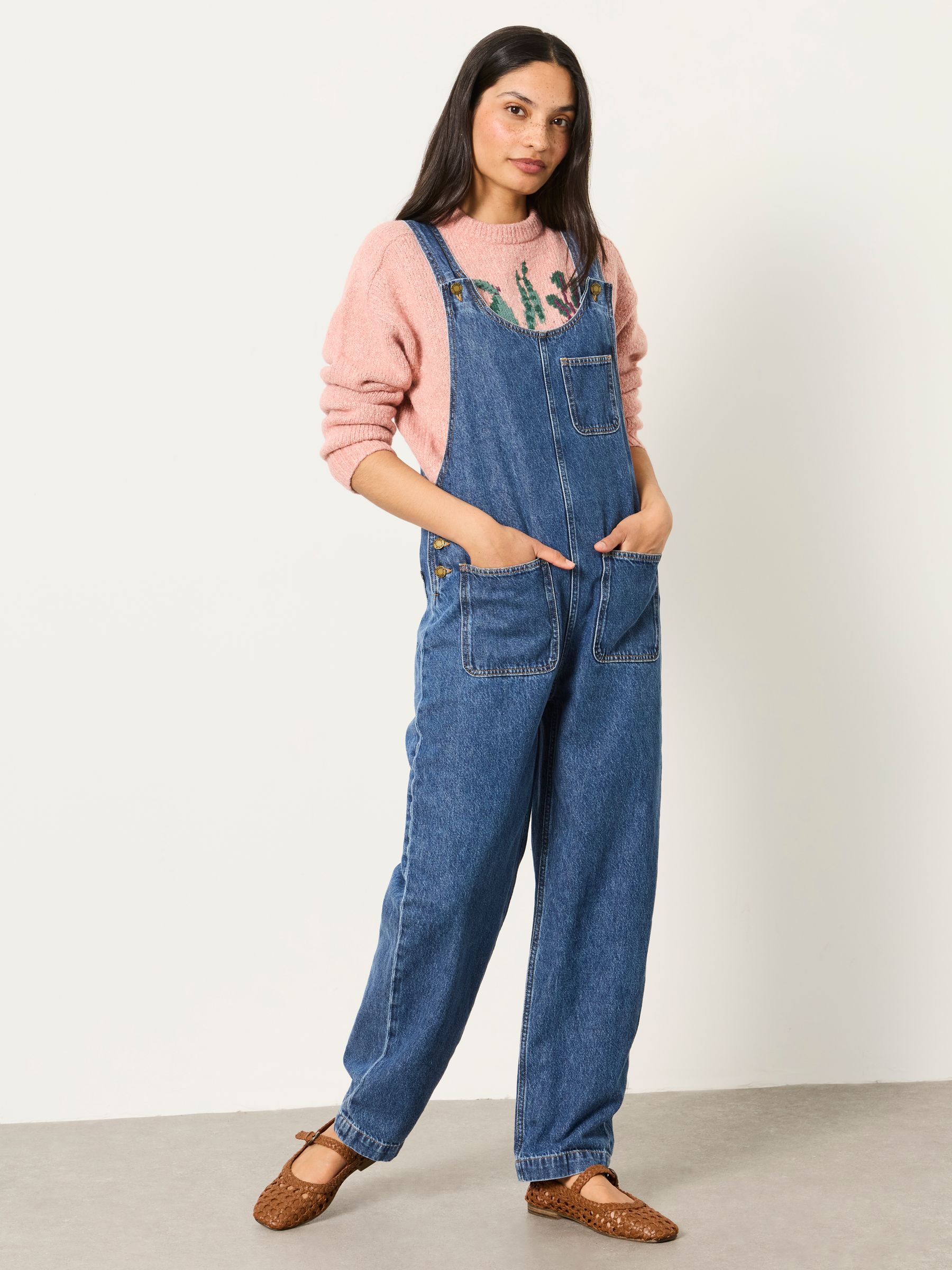 Blue Denim Gardener Dungaree - Image 1 of 5