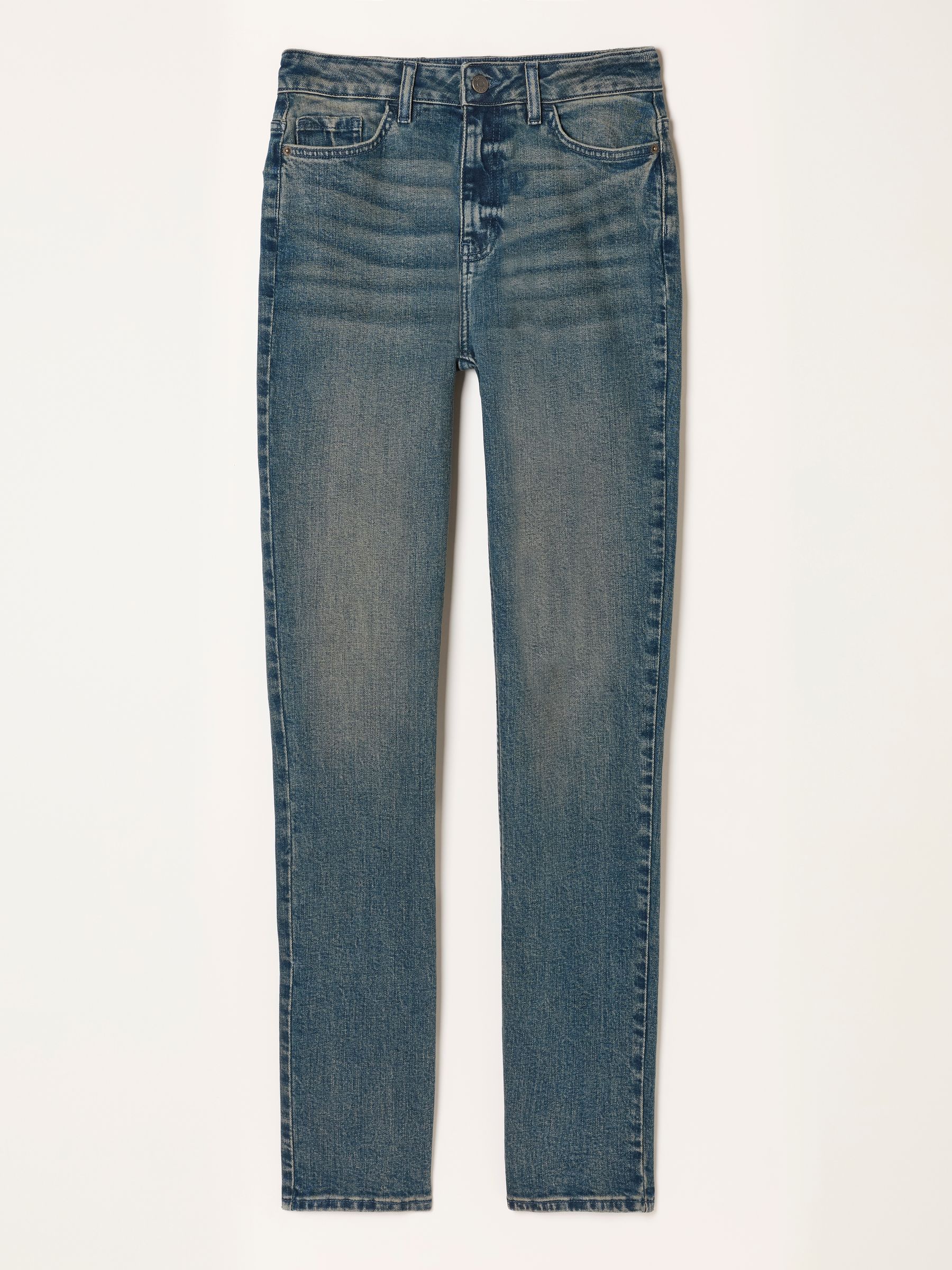 Chesham Dark Teal Blue Petite Girlfriend Jeans - Image 6 of 6