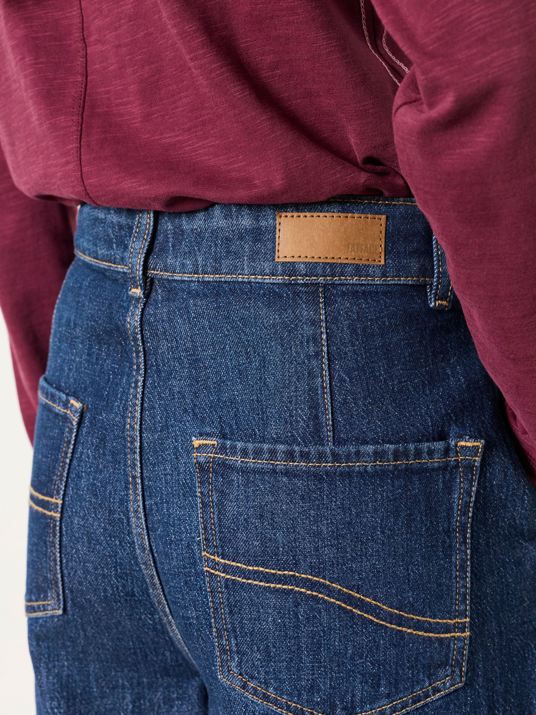Hove Dark Denim Blue Wide Leg Jeans - Image 5 of 6