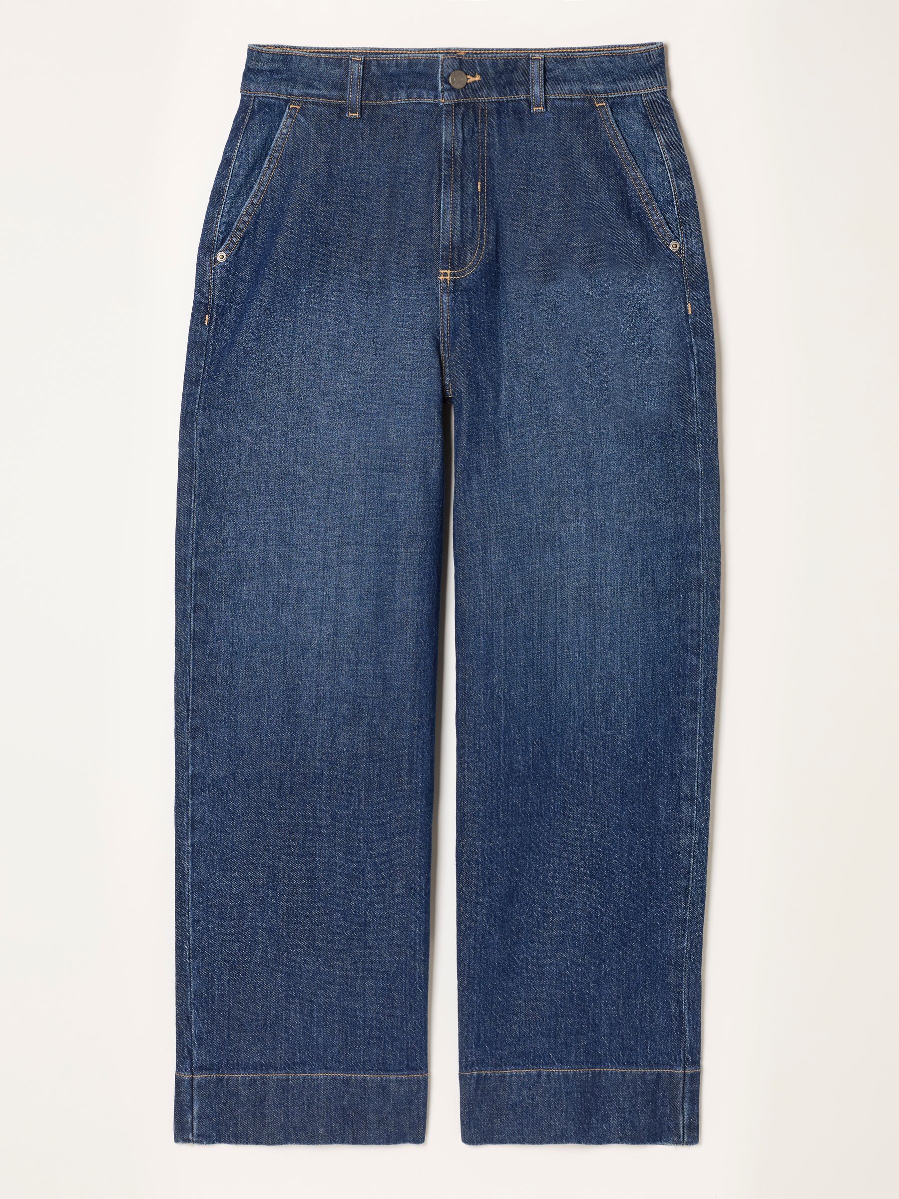 Hove Dark Denim Blue Wide Leg Jeans - Image 6 of 6 Hove Dark Denim Blue Wide Leg Jeans - Image 6 of 6