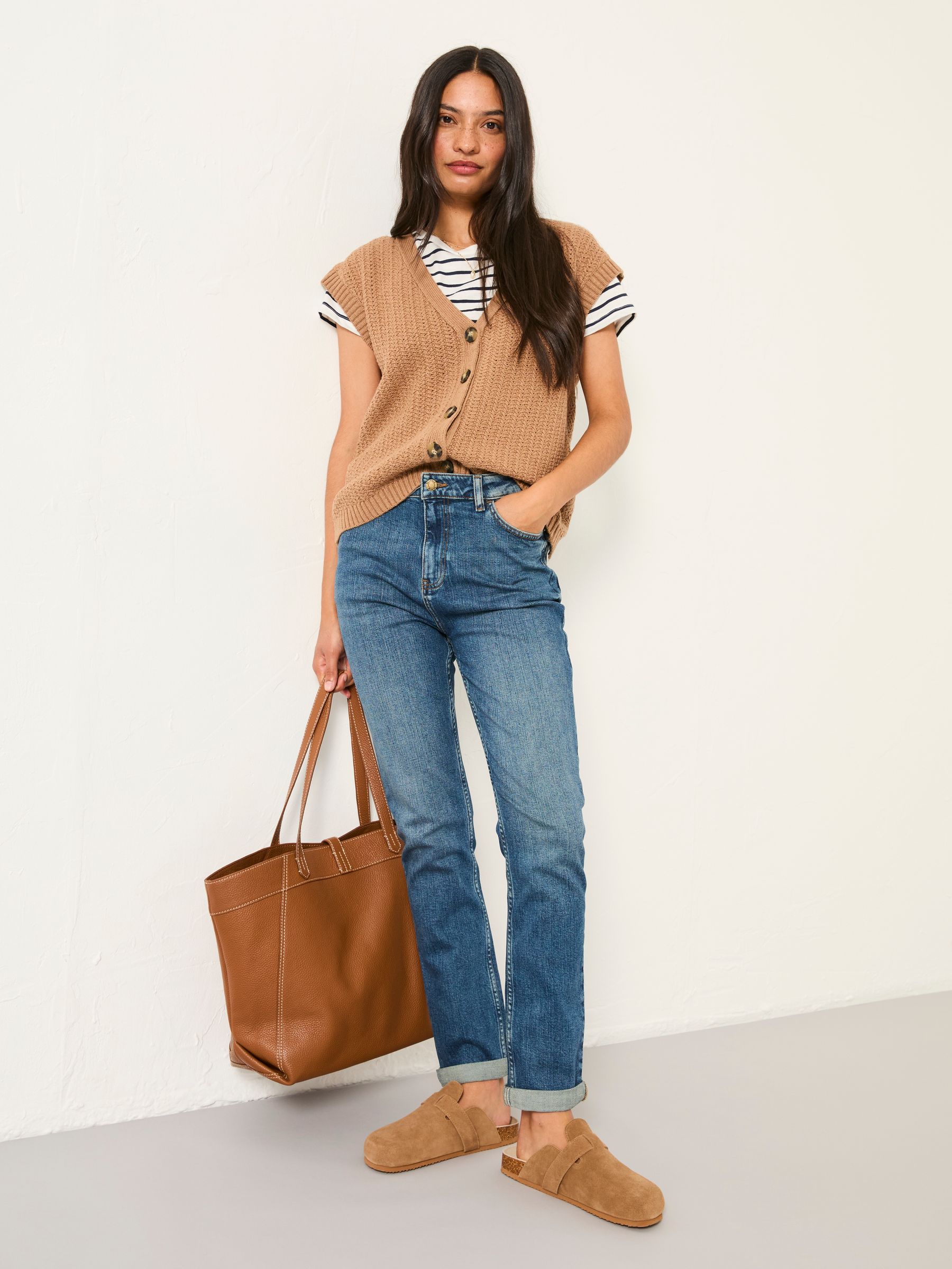 Chesham Indigo Blue Petite Girlfriend Jeans - Image 3 of 8