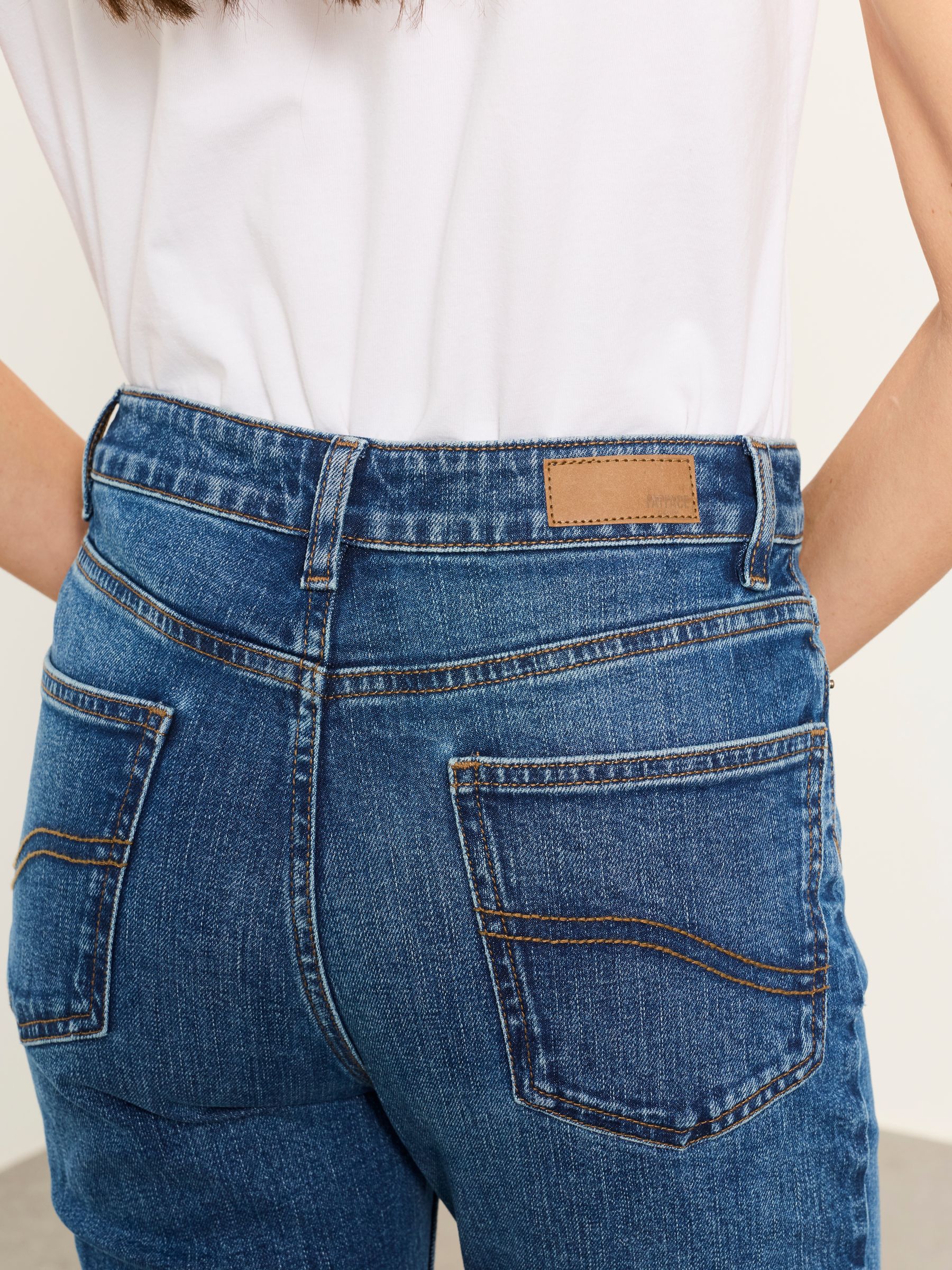 Chesham Indigo Blue Petite Girlfriend Jeans - Image 6 of 8