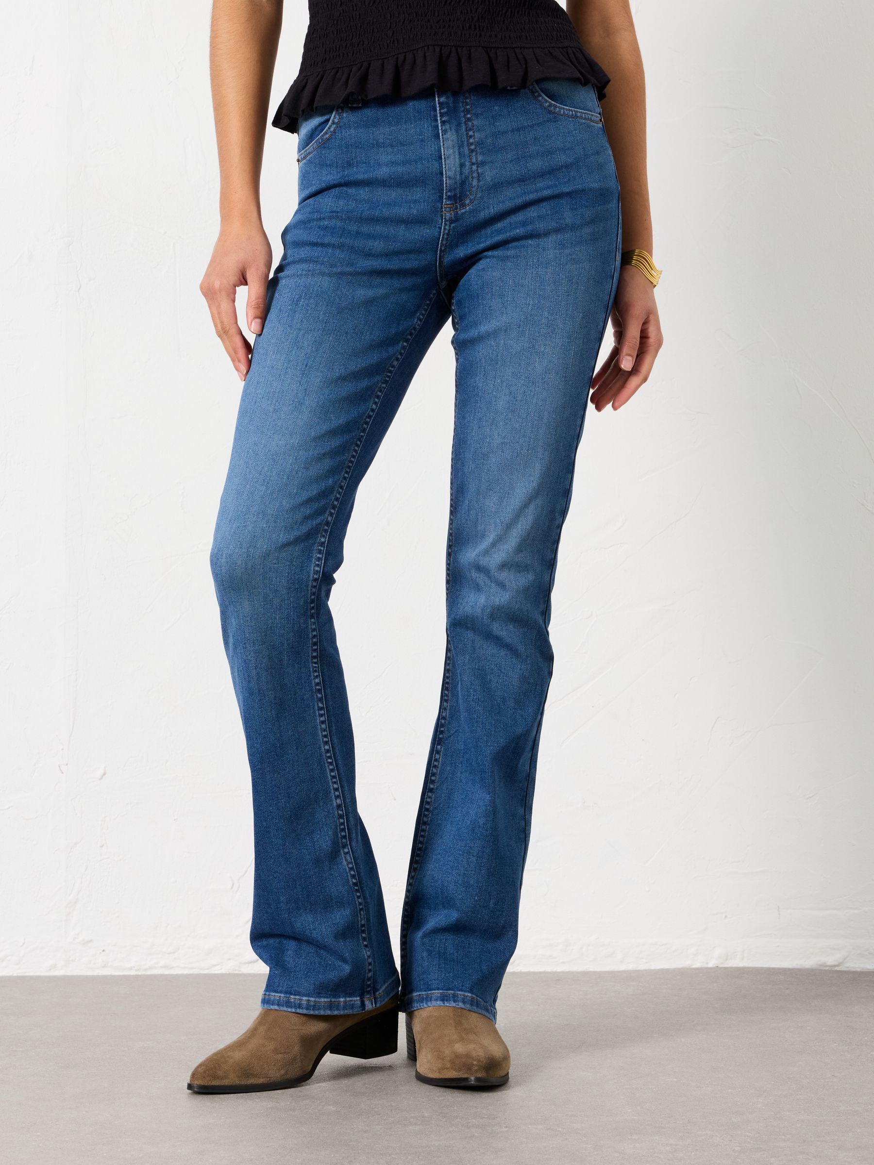 Katrine Denim Dark Blue Bootcut Jean - Image 1 of 6
