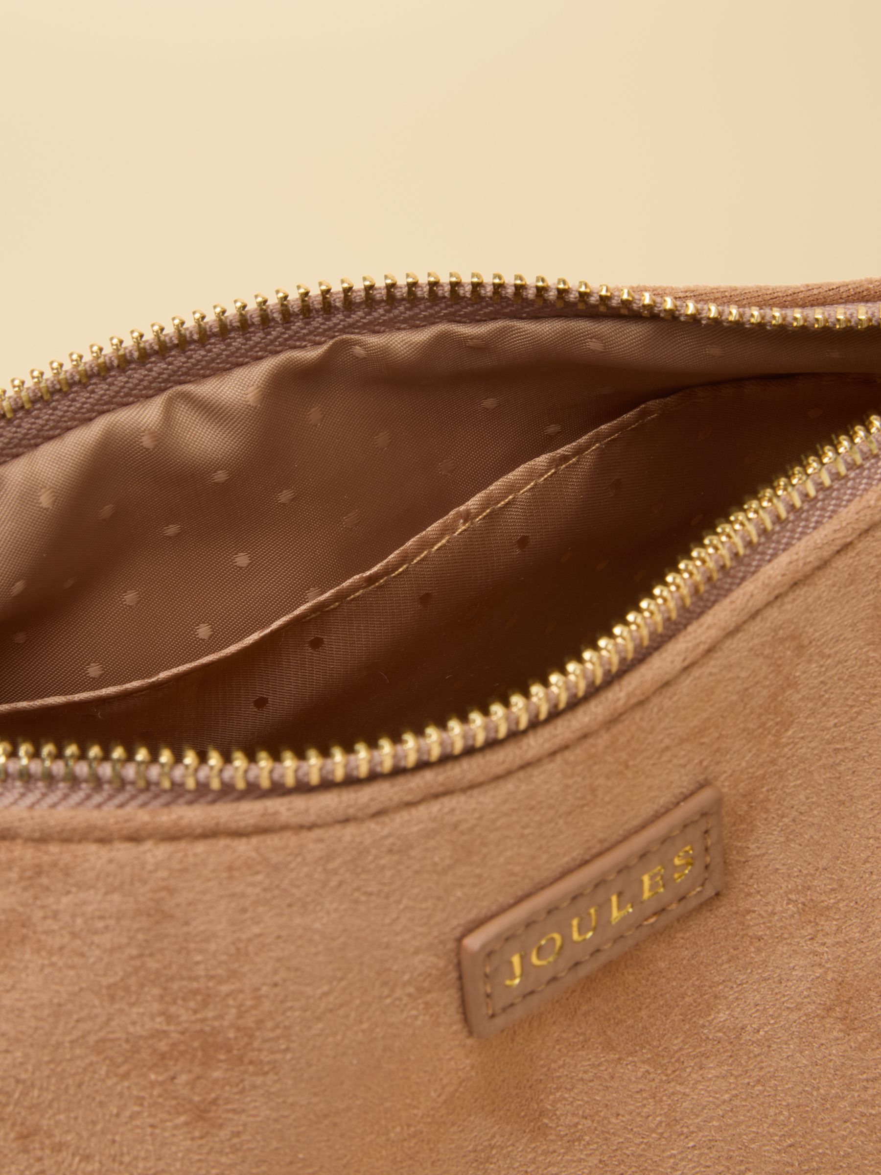 Suedette Neutral Moon Cross Body bag - Image 6 of 10