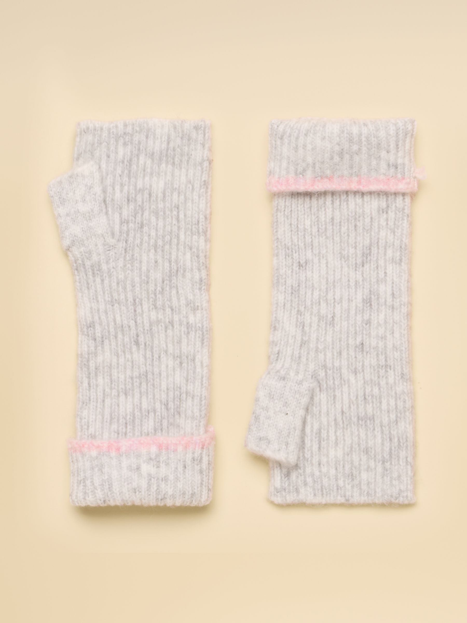 Fingerless Grey Gloves - Image 2 of 3 Fingerless Grey Gloves - Image 2 of 3