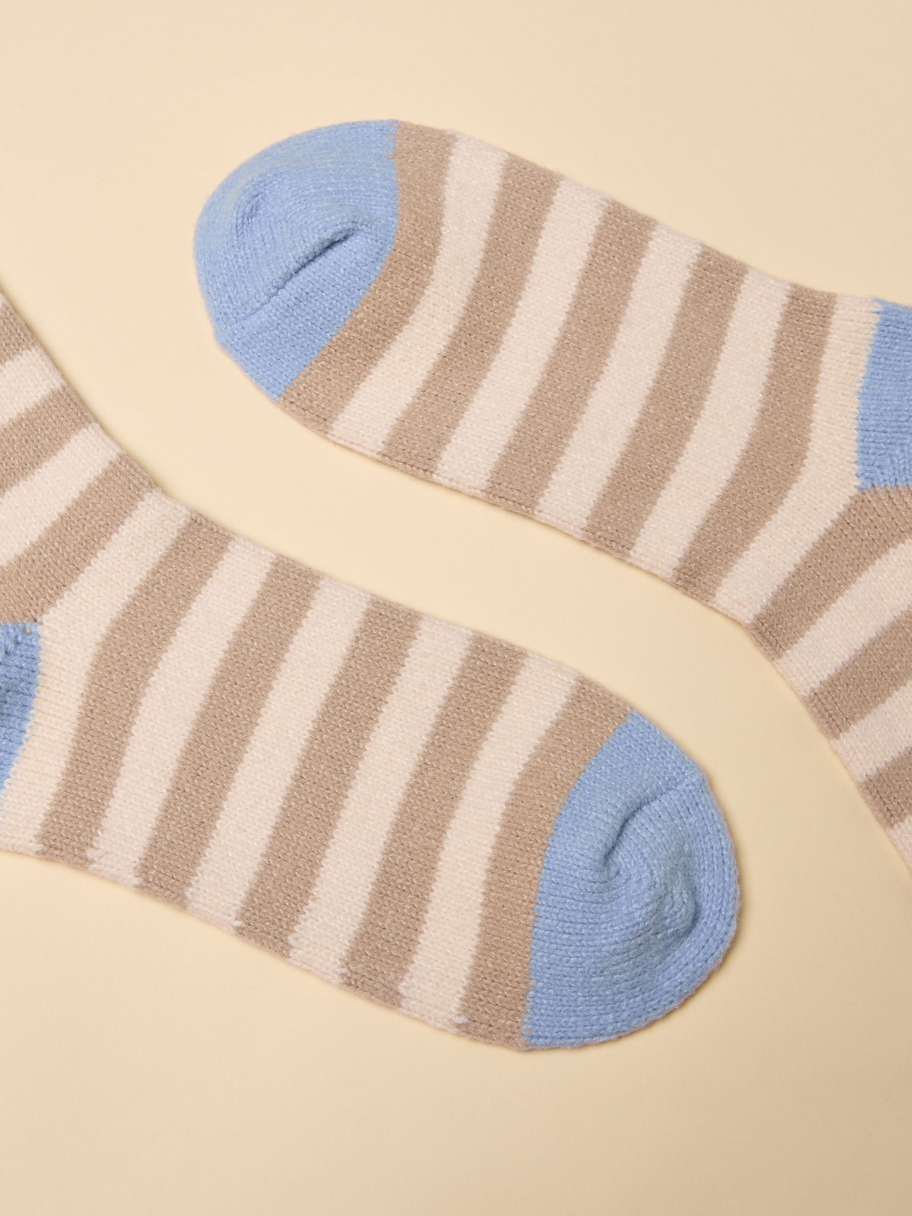 Women's Cosy Oat Stripe Socks (Size 4-8) - Image 2 of 3