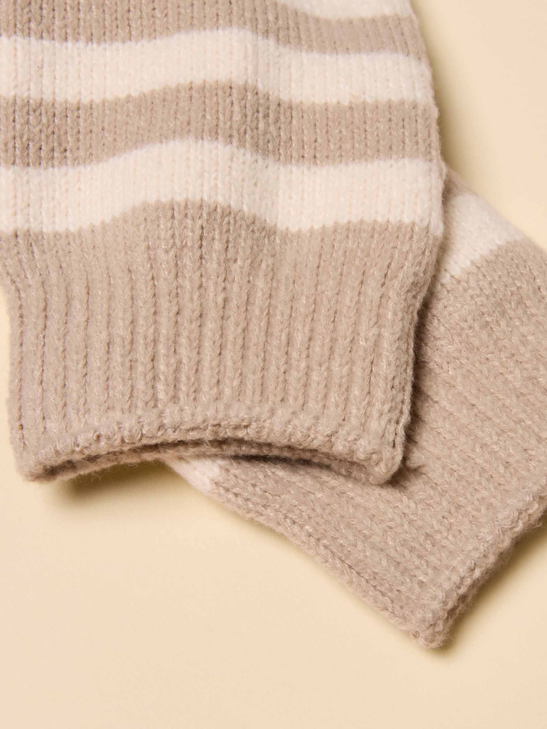 Women's Cosy Oat Stripe Socks (Size 4-8) - Image 3 of 3