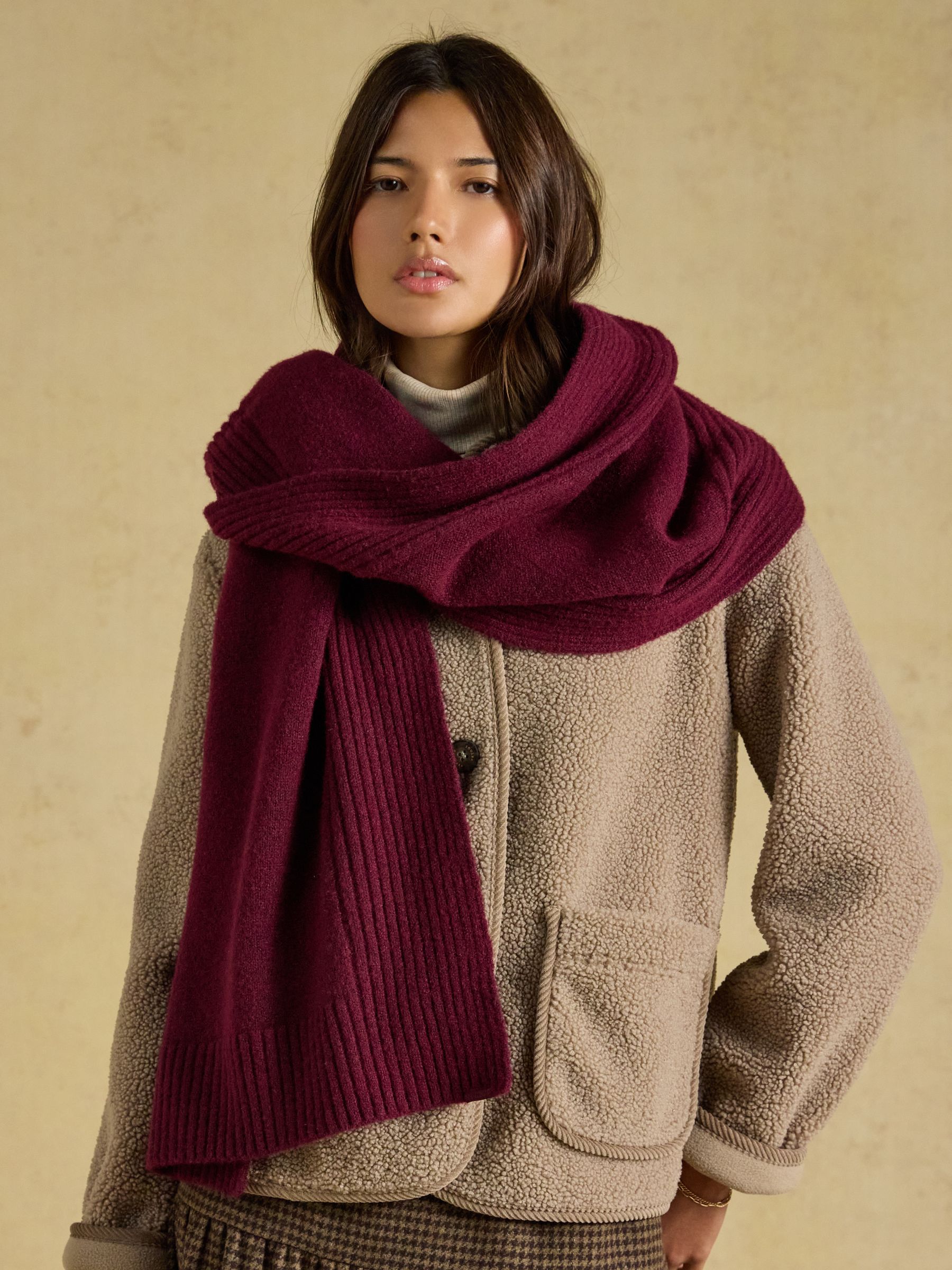 Fine Knit Berry Scarf - Image 2 of 8