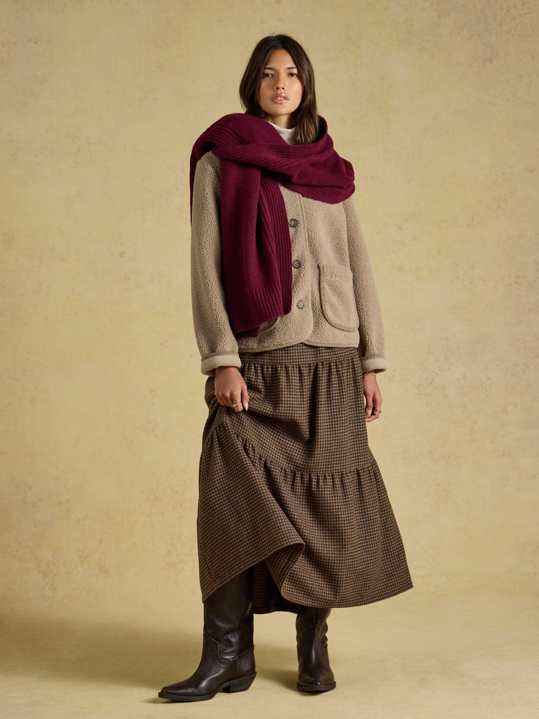 Fine Knit Berry Scarf - Image 3 of 8